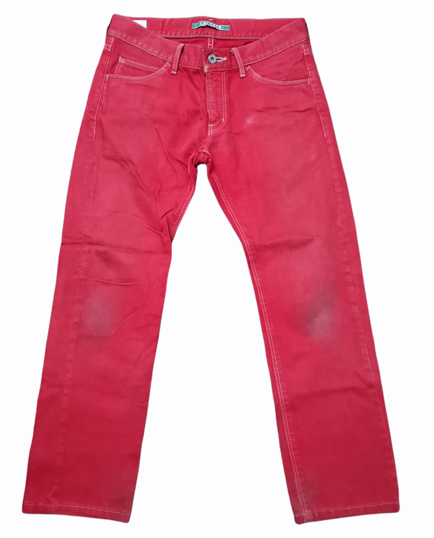 Lacoste Lacoste Dirty Red Denim Size US 30 / EU 46 - 1 Thumbnail