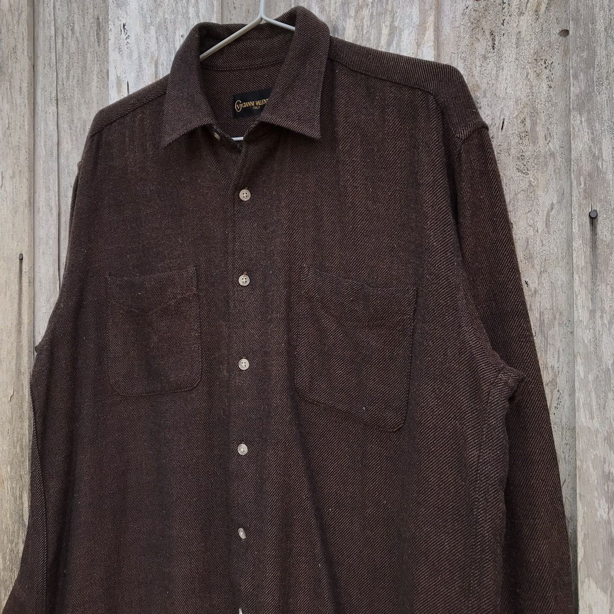 Gianni Valentino × Vintage Vintage Gianni Valentino Button Up Shirt Size US L / EU 52-54 / 3 - 3 Thumbnail