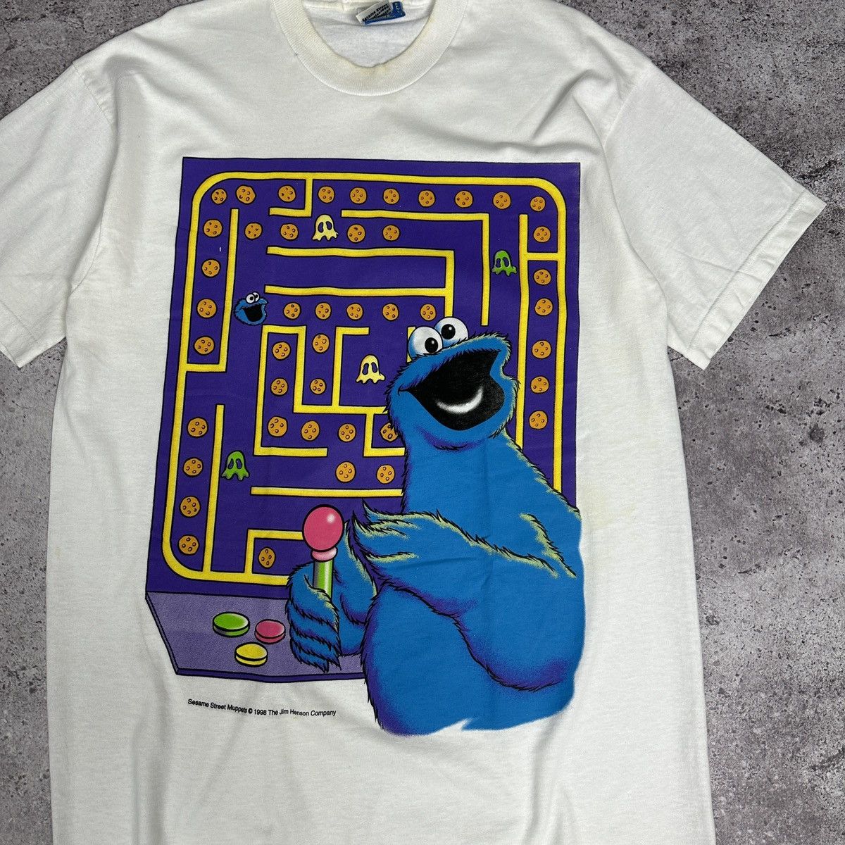 Vintage Vintage 90s Elmi Sesame Street x Packman rare tee y2k Movie Size US L / EU 52-54 / 3 - 4 Thumbnail