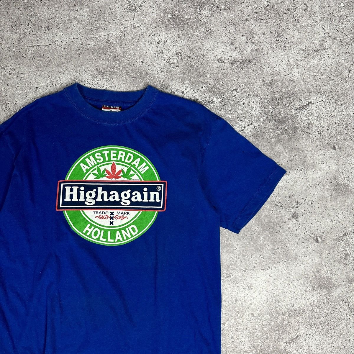 Vintage Vintage 90s Amsterdam Holland Highagain humor tee y2k weed Size US M / EU 48-50 / 2 - 2 Thumbnail