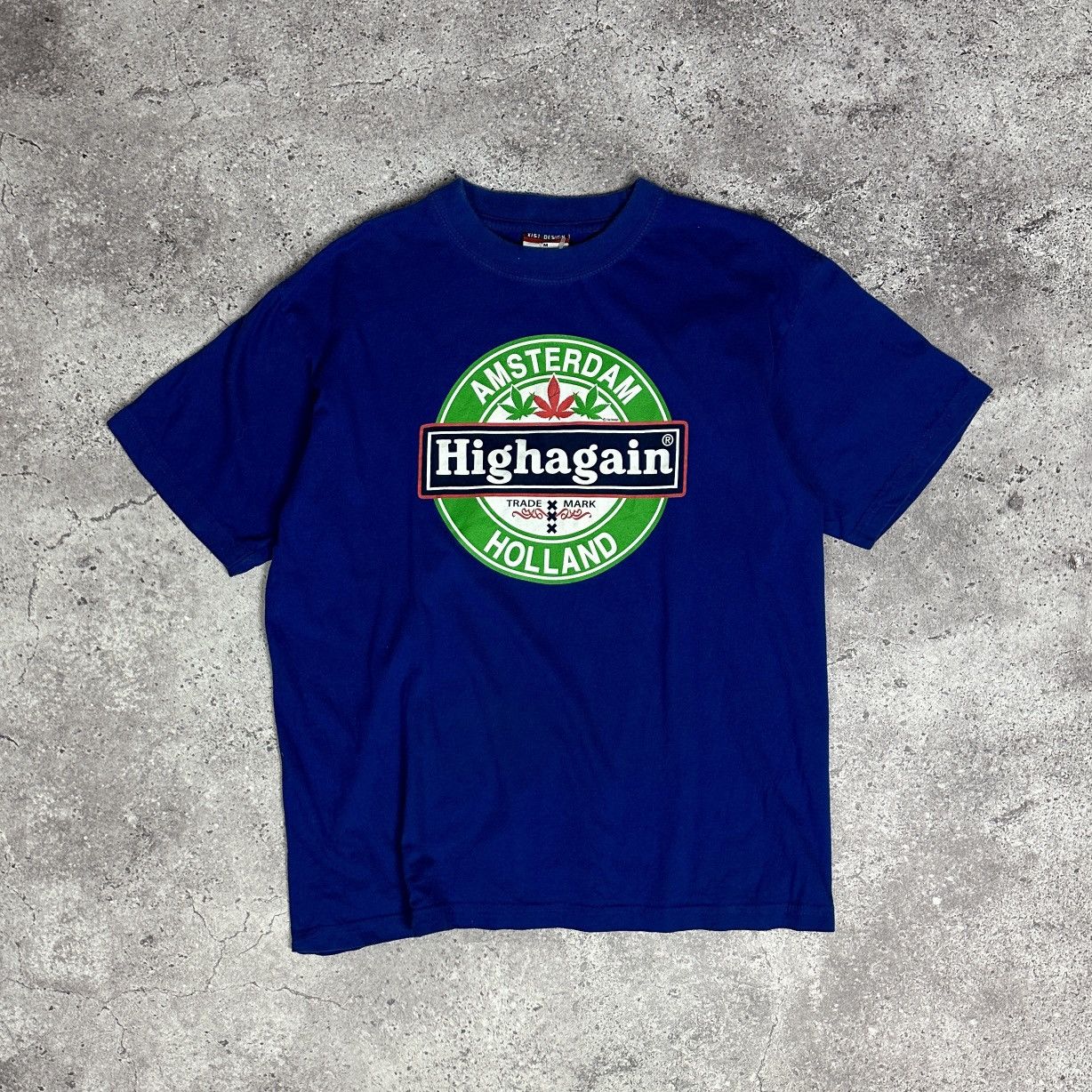 Vintage Vintage 90s Amsterdam Holland Highagain humor tee y2k weed Size US M / EU 48-50 / 2 - 1 Thumbnail