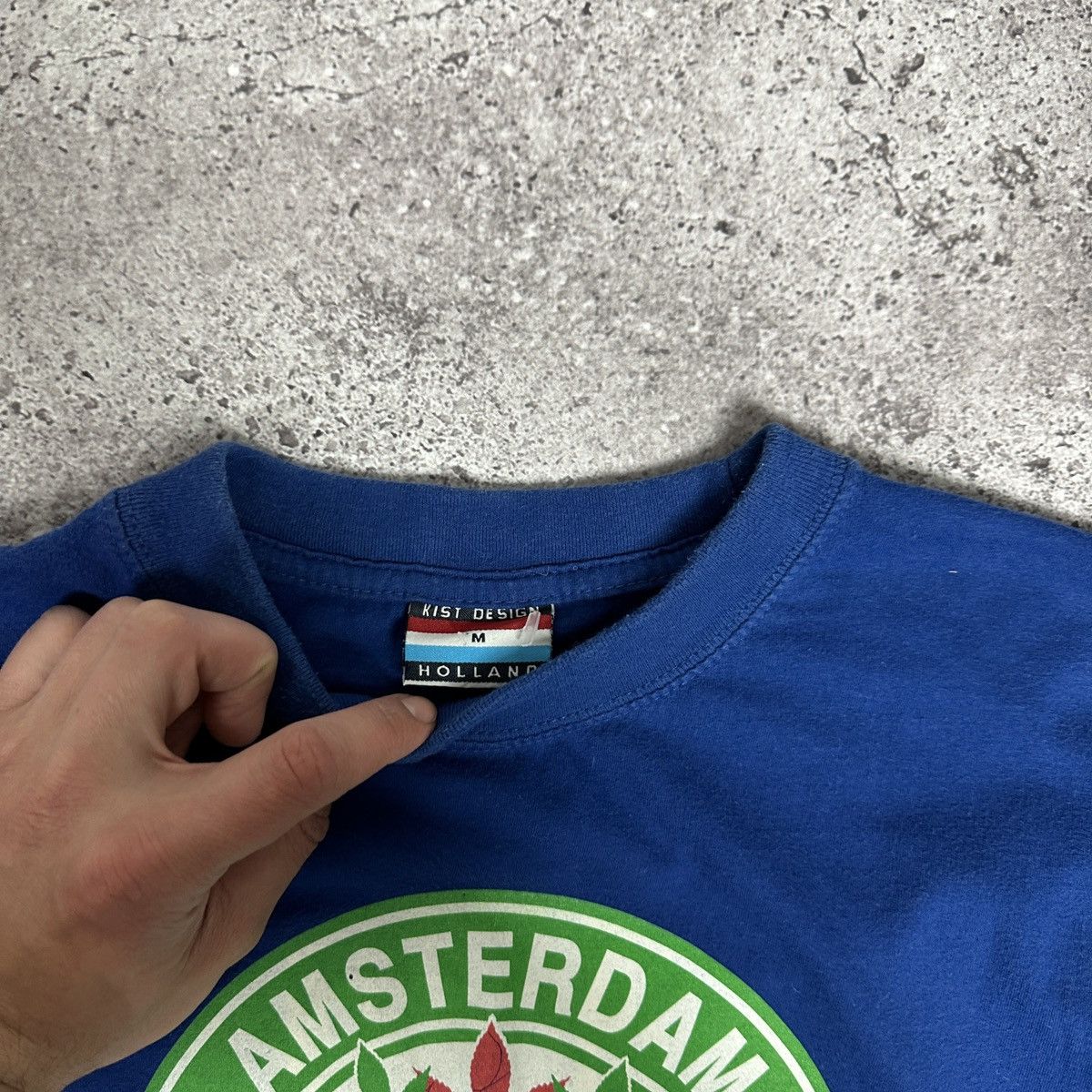 Vintage Vintage 90s Amsterdam Holland Highagain humor tee y2k weed Size US M / EU 48-50 / 2 - 6 Thumbnail