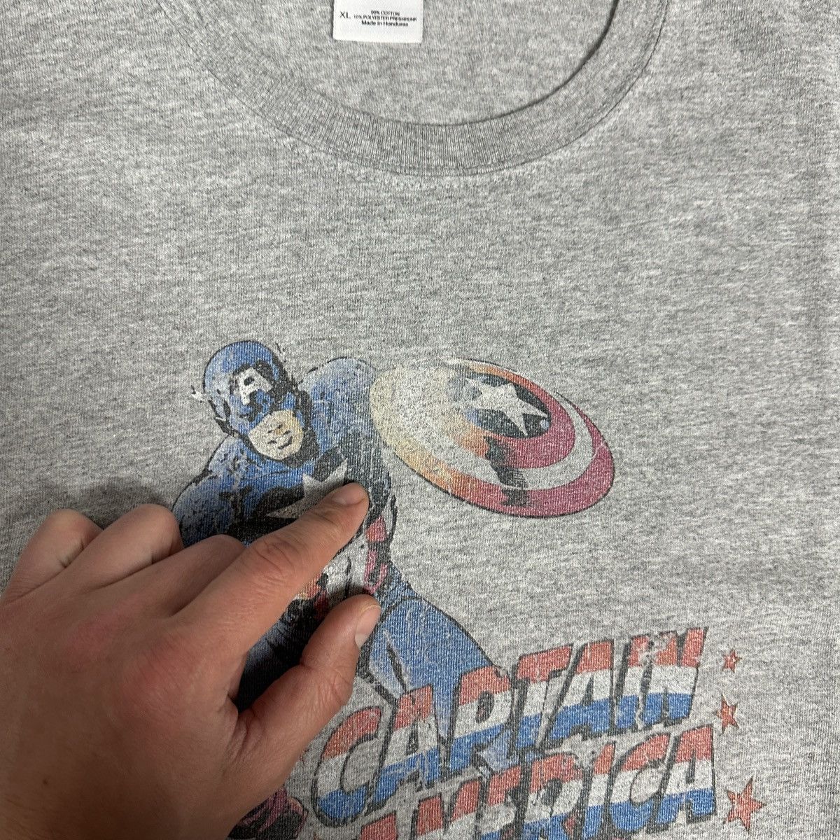 Marvel Comics Vintage 00s Captain America Marvel Comics hero tee y2k rare Size US XL / EU 56 / 4 - 5 Thumbnail