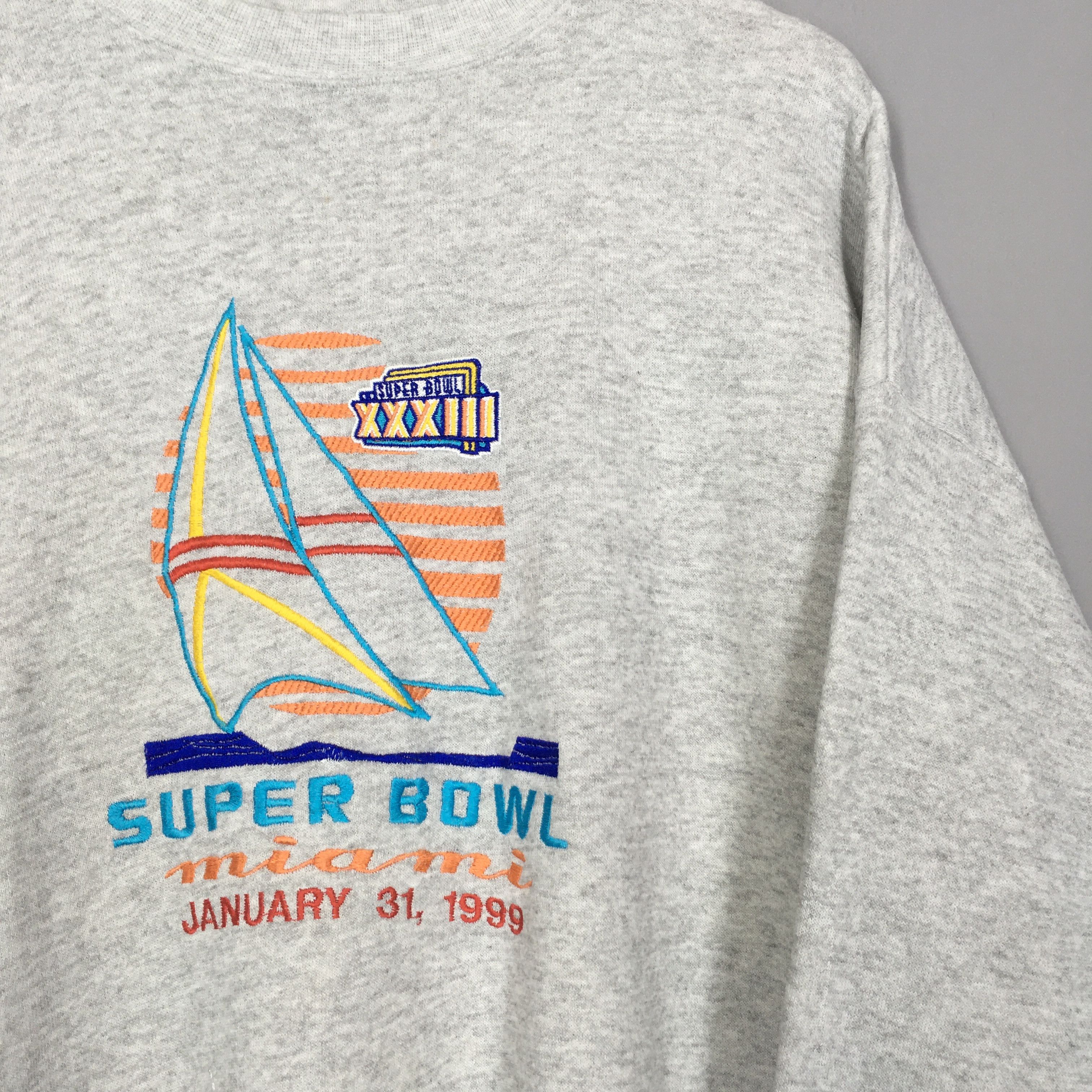 Logo 7 × NFL × Vintage Vintage Super Bowl XXXIII Miami Sweatshirt XLarge Size US XL / EU 56 / 4 - 2 Thumbnail