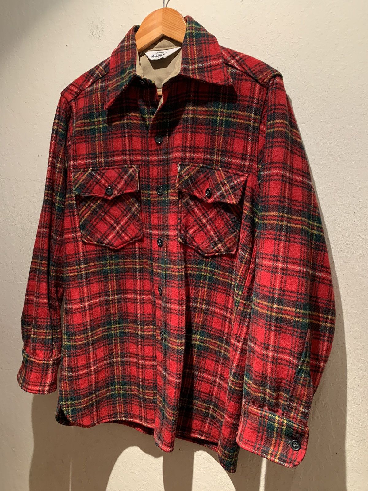 Vintage *RARE* Vintage Woolrich Plaid Wool Heavyweight Shirt Jacket Size US L / EU 52-54 / 3 - 1 Thumbnail