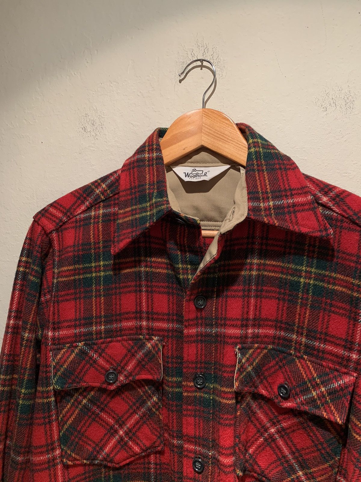Vintage *RARE* Vintage Woolrich Plaid Wool Heavyweight Shirt Jacket Size US L / EU 52-54 / 3 - 3 Thumbnail