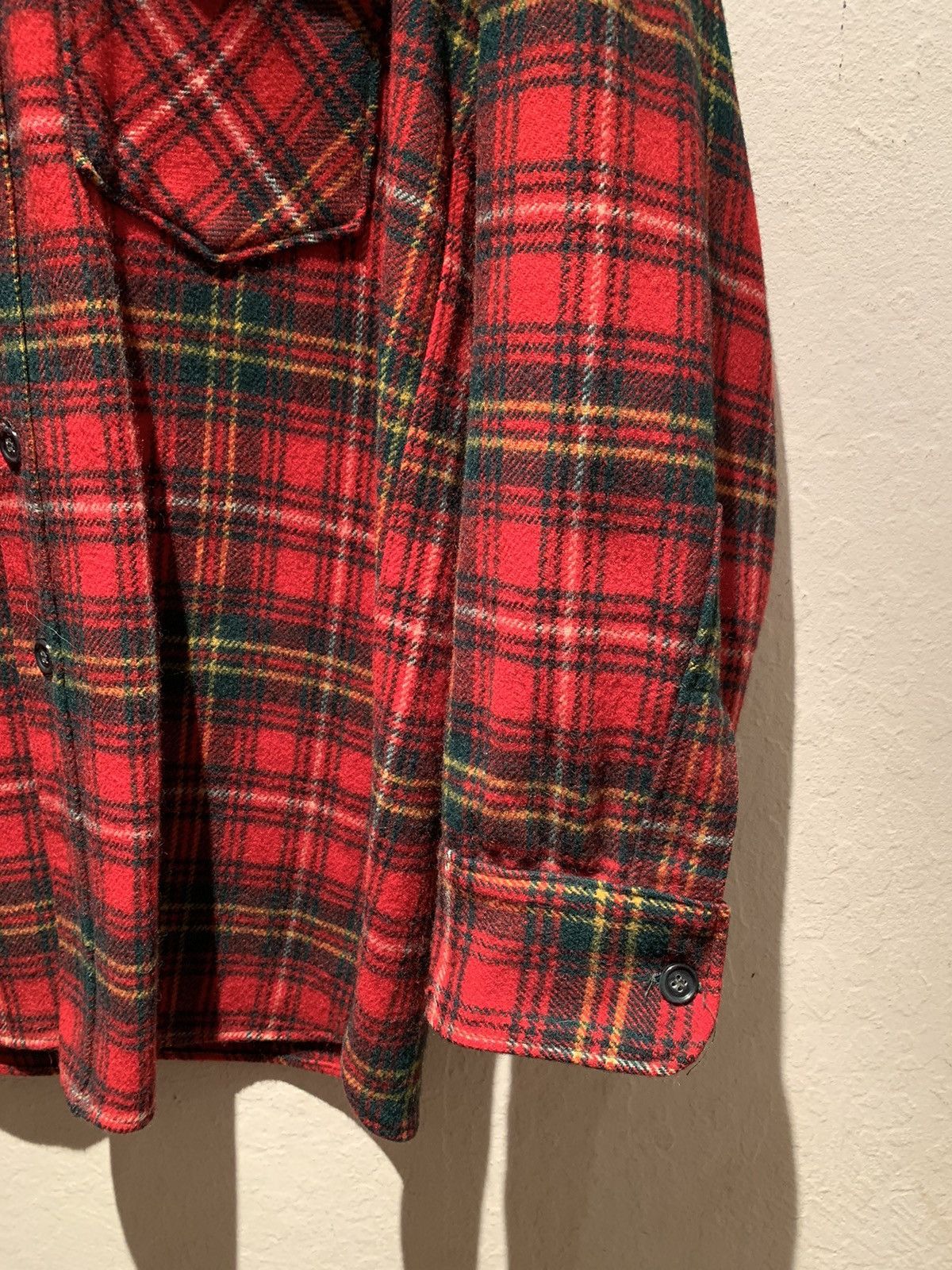 Vintage *RARE* Vintage Woolrich Plaid Wool Heavyweight Shirt Jacket Size US L / EU 52-54 / 3 - 2 Thumbnail