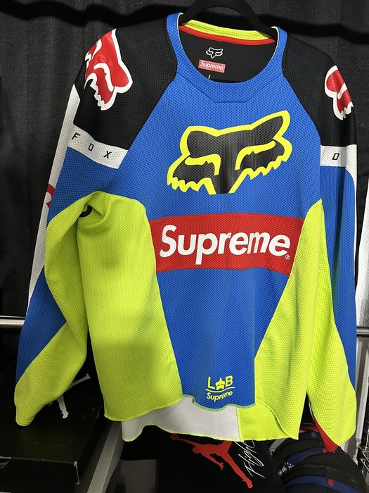 Supreme Fox Racing Moto Jersey Top- Supreme Fox Racing Moto Jersey Top-