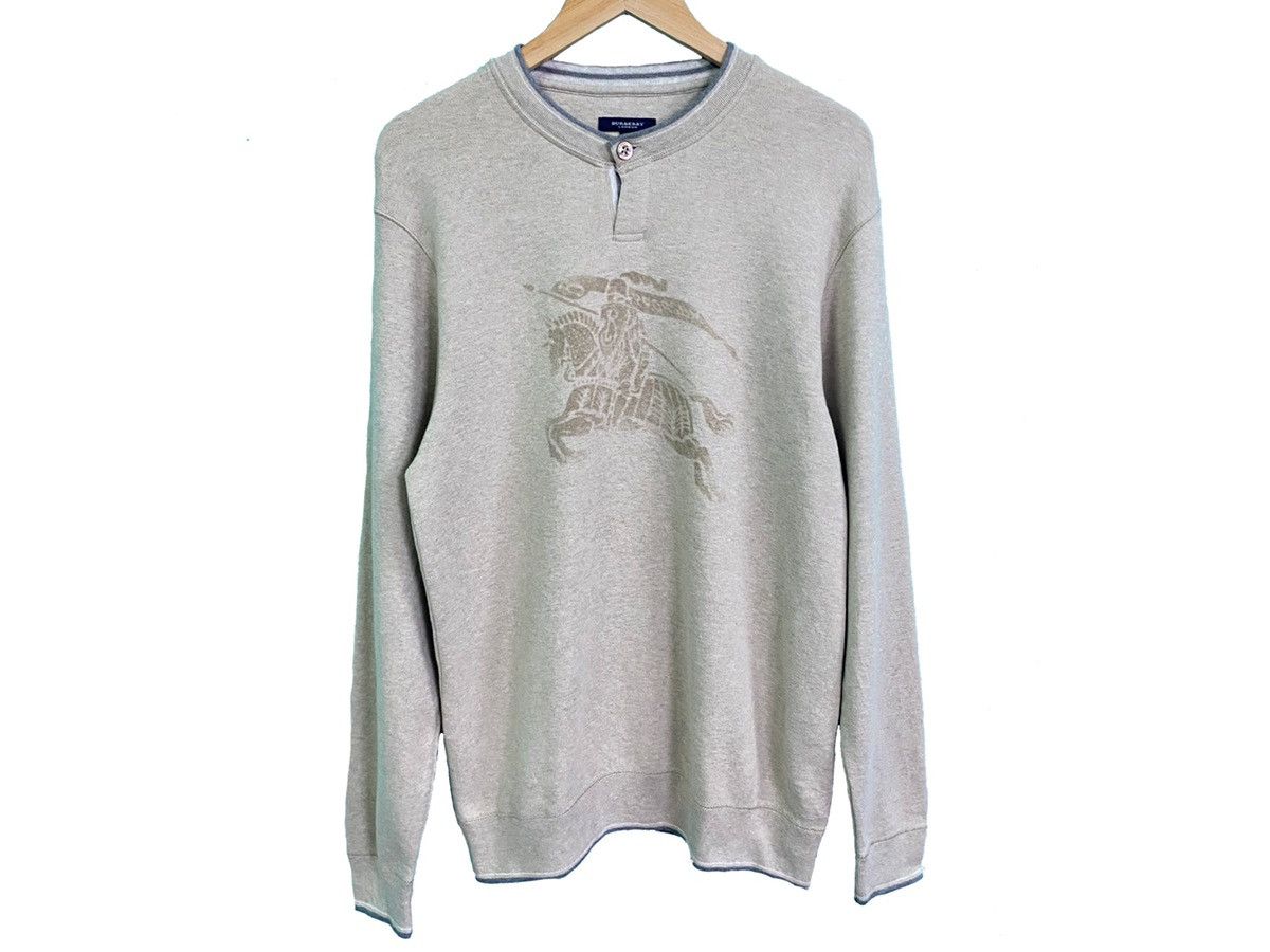 Burberry AUTHENTIC BURBERRY KNIGHT BIG LOGO SWEATSHIRT Size US M / EU 48-50 / 2 - 2 Thumbnail