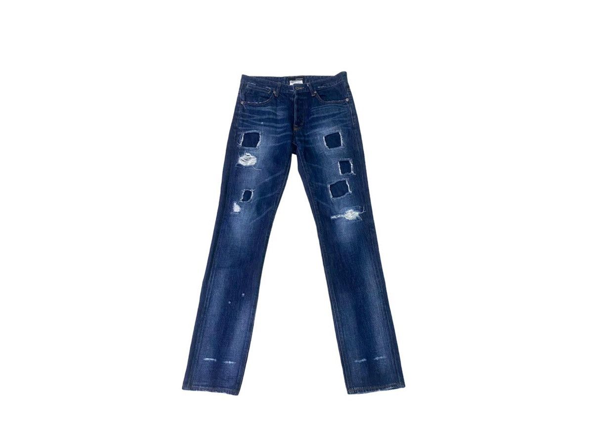 Katharine Hamnett London HAMNETT DISTRESSED DENIM JEANS Size US 32 / EU 48 - 1 Thumbnail