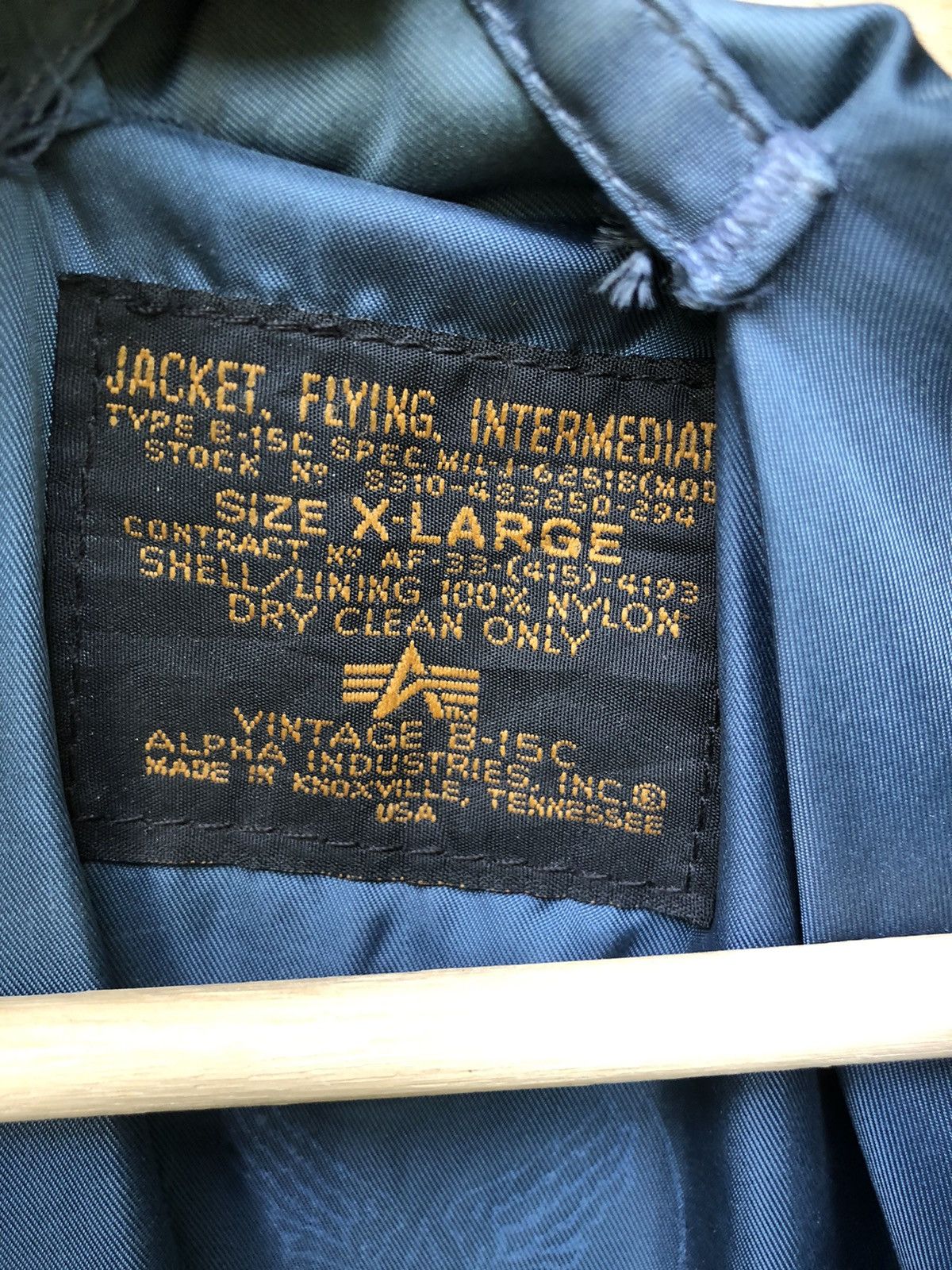 Alpha Industries 🔥VINTAGE ALPHA INDUSTRIES B15 BOMBER DISTRESS JACKET Size US XL / EU 56 / 4 - 3 Thumbnail