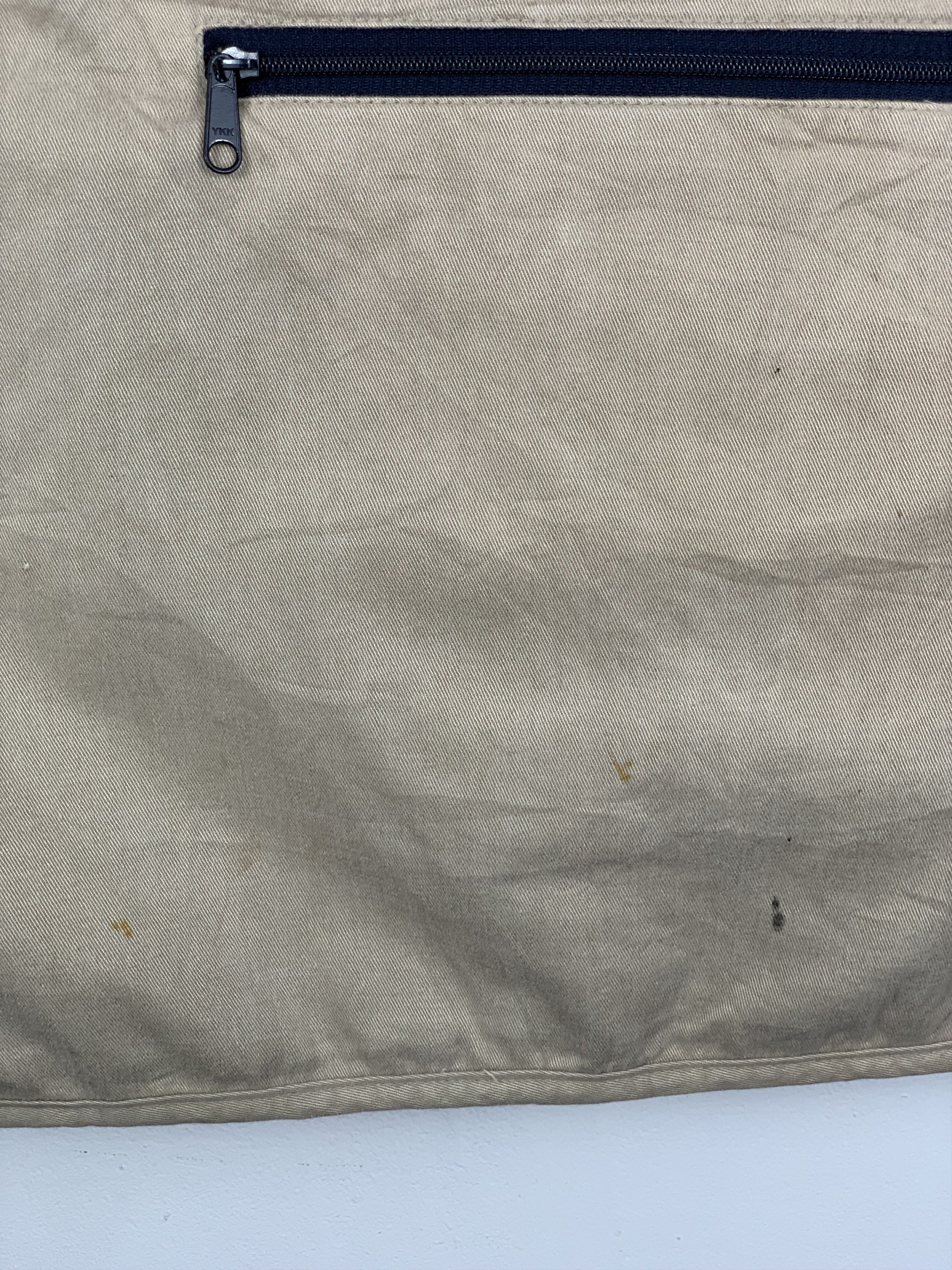 Japanese Brand Vintage WILD LAND Khaki Zip Multi Pocket vests Size US M / EU 48-50 / 2 - 11 Thumbnail