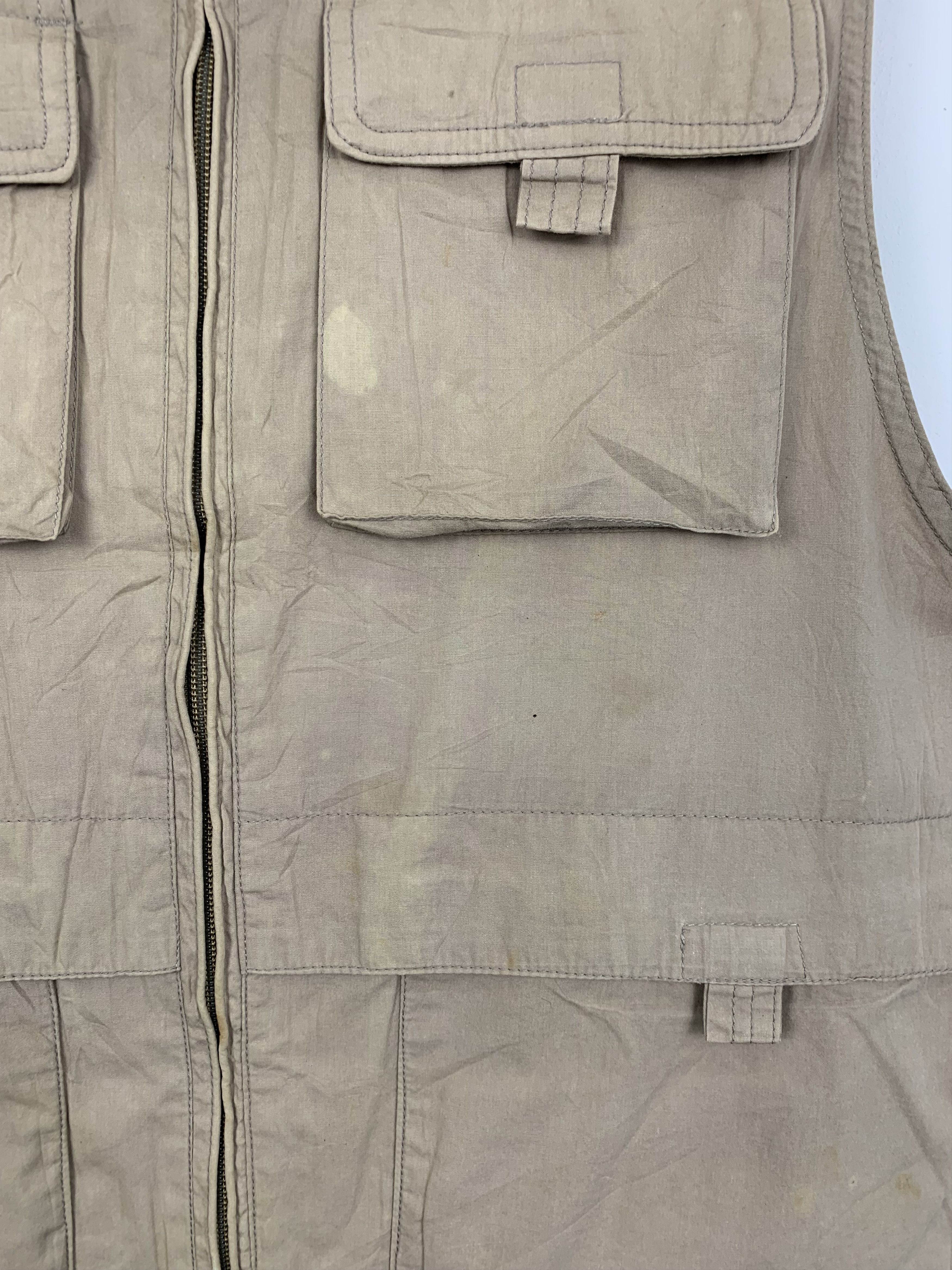 Japanese Brand FIRST DOWN Multi Pocket Zip Up Vests Size US S / EU 44-46 / 1 - 6 Thumbnail