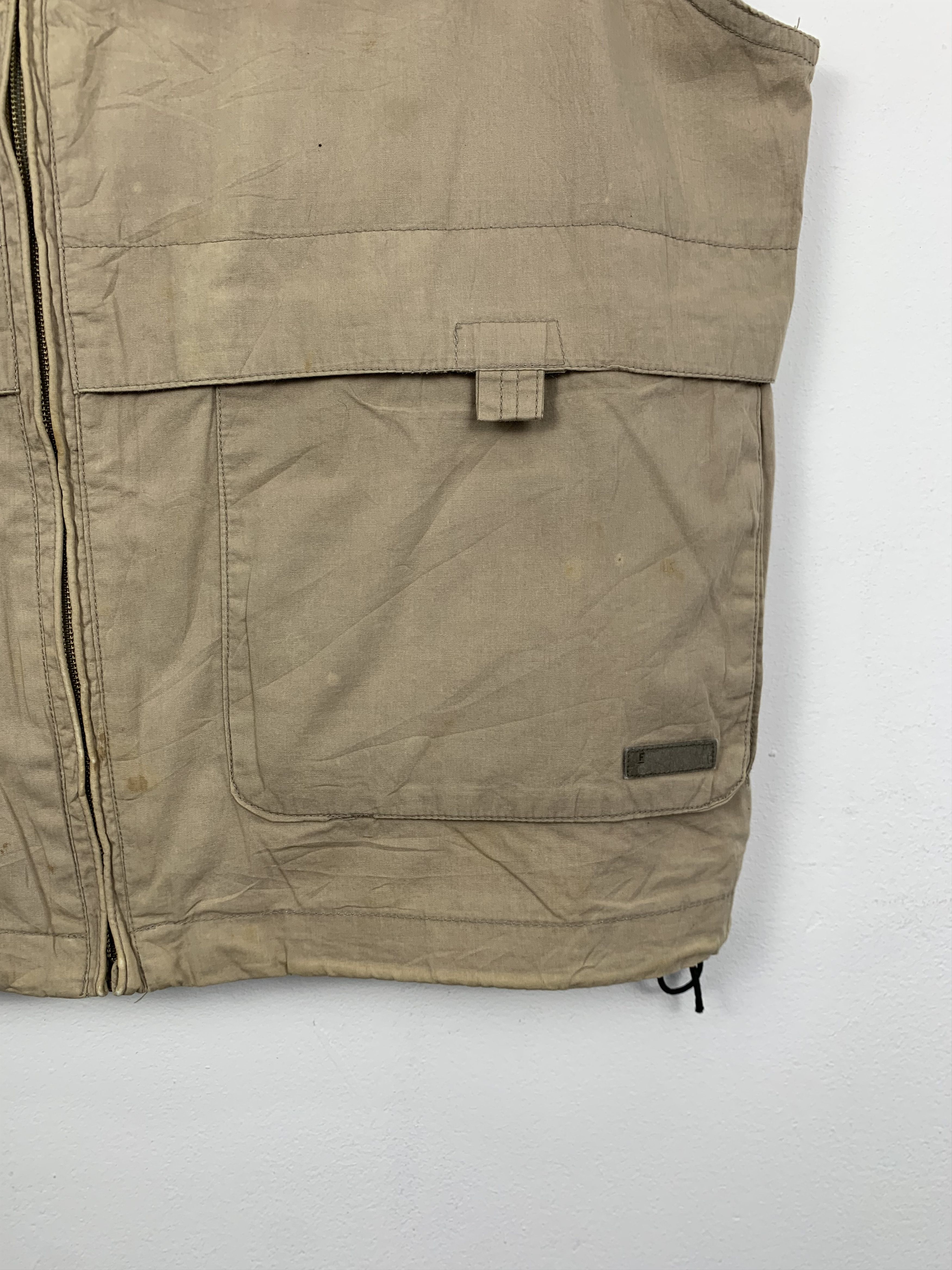 Japanese Brand FIRST DOWN Multi Pocket Zip Up Vests Size US S / EU 44-46 / 1 - 3 Thumbnail
