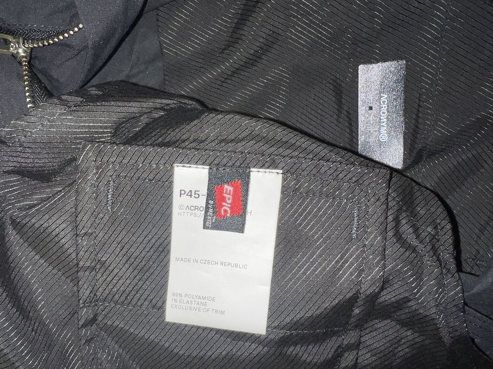 Acronym Acronym P45-E Black S Small Size US 30 / EU 46 - 12 Thumbnail