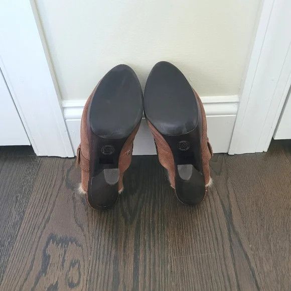 Michael Kors MMK Collette Studded Fur Trim Clog Cozy Fall Travel Winter Size US 9 / IT 39 - 8 Thumbnail