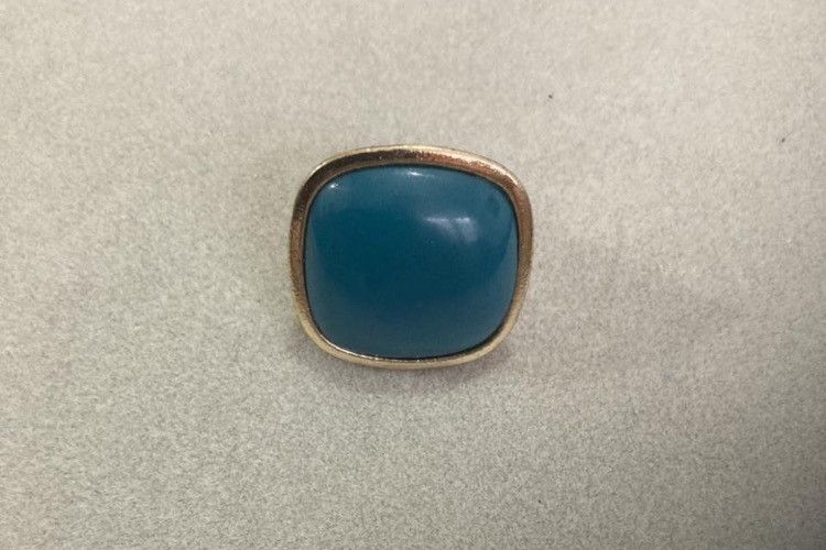 Jewelry Turquoise acrylic cocktail statement ring Size ONE SIZE - 1 Thumbnail