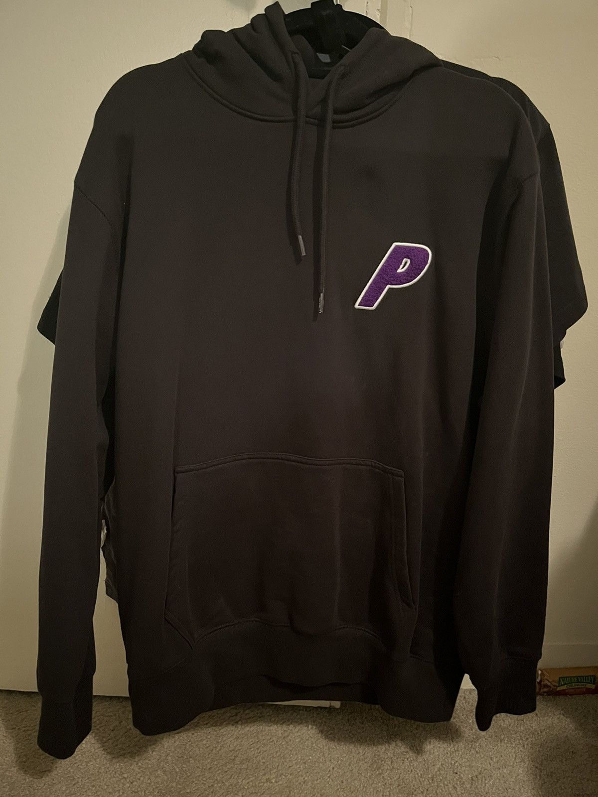 image of Palace Tri-Chenille Hood in Black, Men's (Size Large)