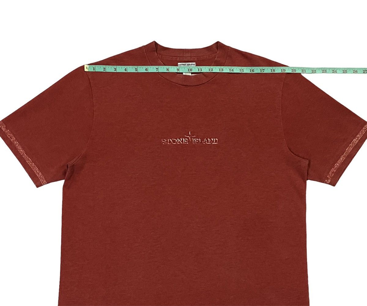 Stone Island Vintage Stone Island Red SS`002 Spell Out Logo Embroidery Size US L / EU 52-54 / 3 - 6 Thumbnail