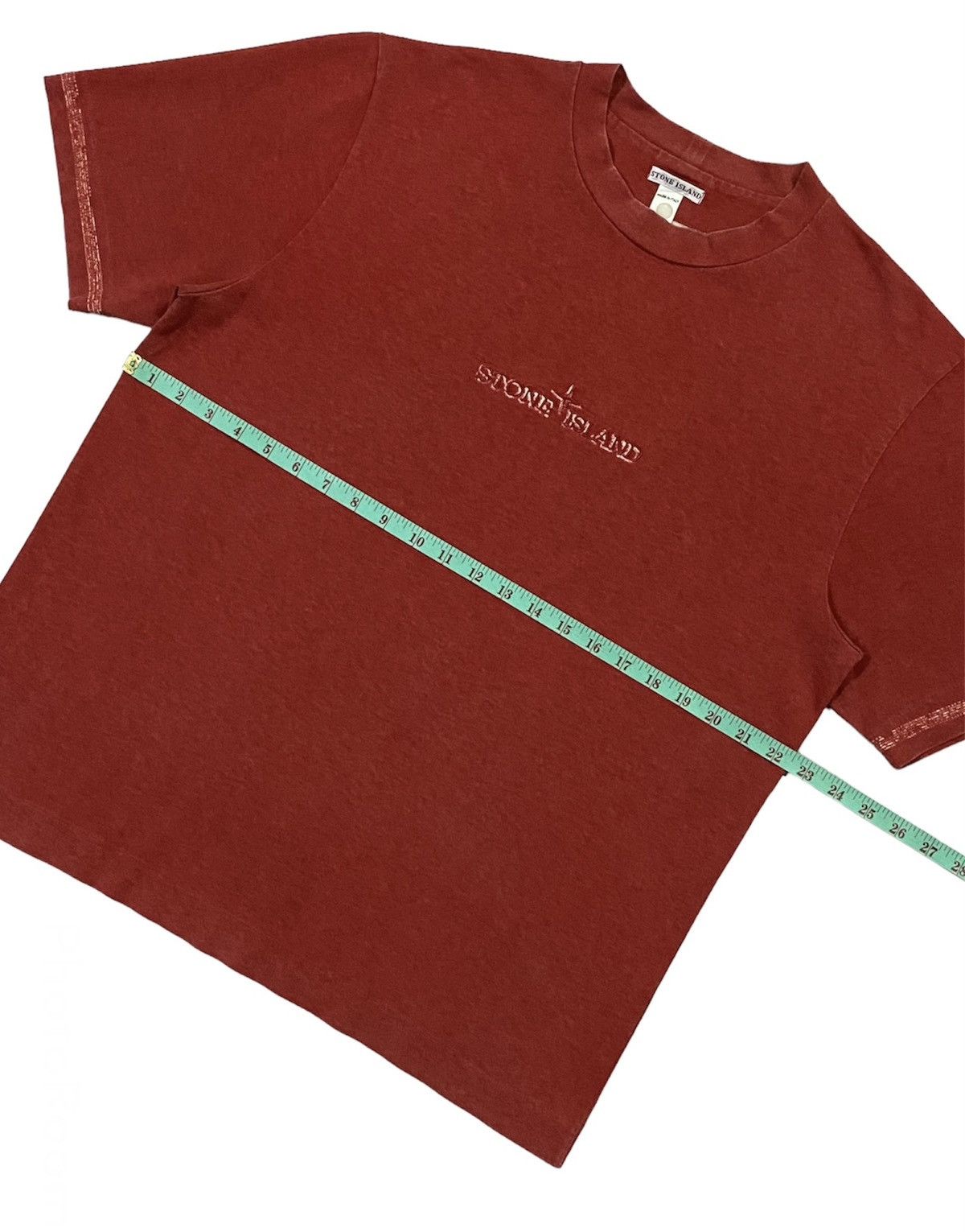 Stone Island Vintage Stone Island Red SS`002 Spell Out Logo Embroidery Size US L / EU 52-54 / 3 - 4 Thumbnail
