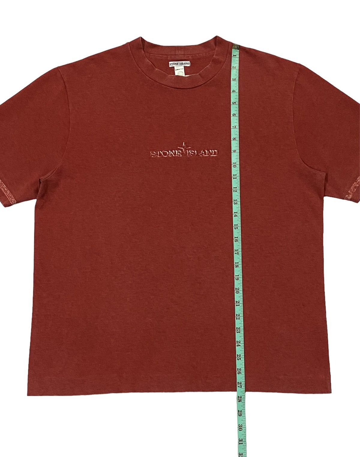 Stone Island Vintage Stone Island Red SS`002 Spell Out Logo Embroidery Size US L / EU 52-54 / 3 - 5 Thumbnail