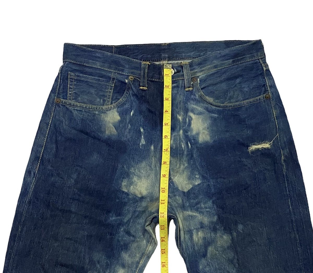 Levi's Vintage Levi’s Big E Selvedge Acid Wash Distressed Denim Size US 32 / EU 48 - 4 Thumbnail