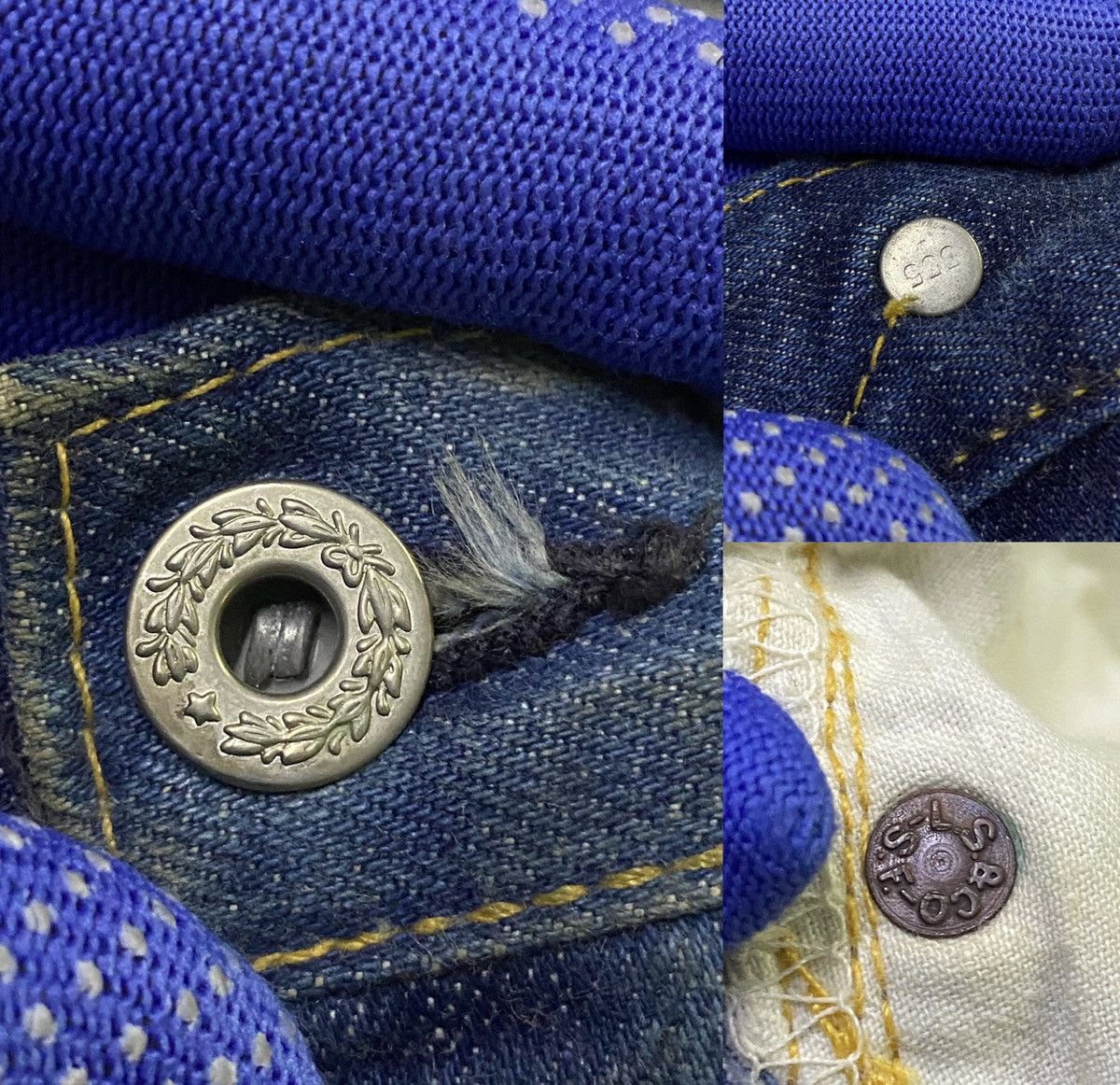 Levi's Vintage Levi’s Big E Selvedge Acid Wash Distressed Denim Size US 32 / EU 48 - 12 Thumbnail