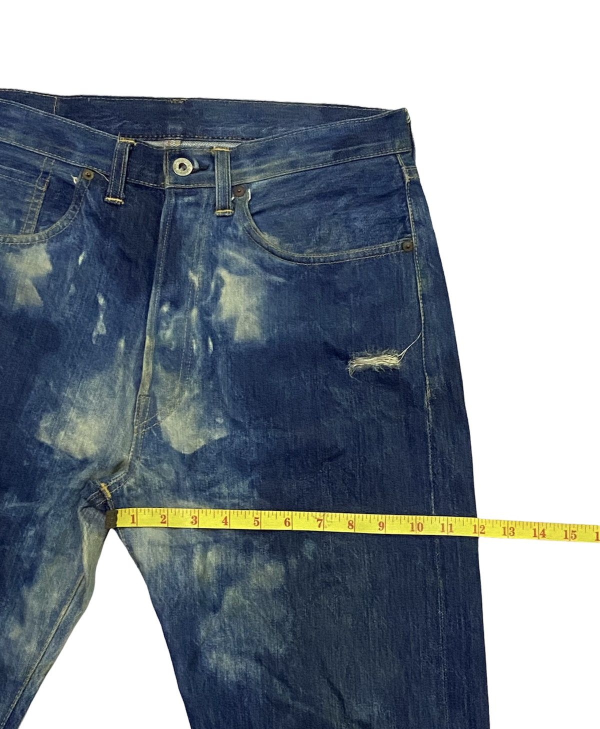 Levi's Vintage Levi’s Big E Selvedge Acid Wash Distressed Denim Size US 32 / EU 48 - 7 Thumbnail