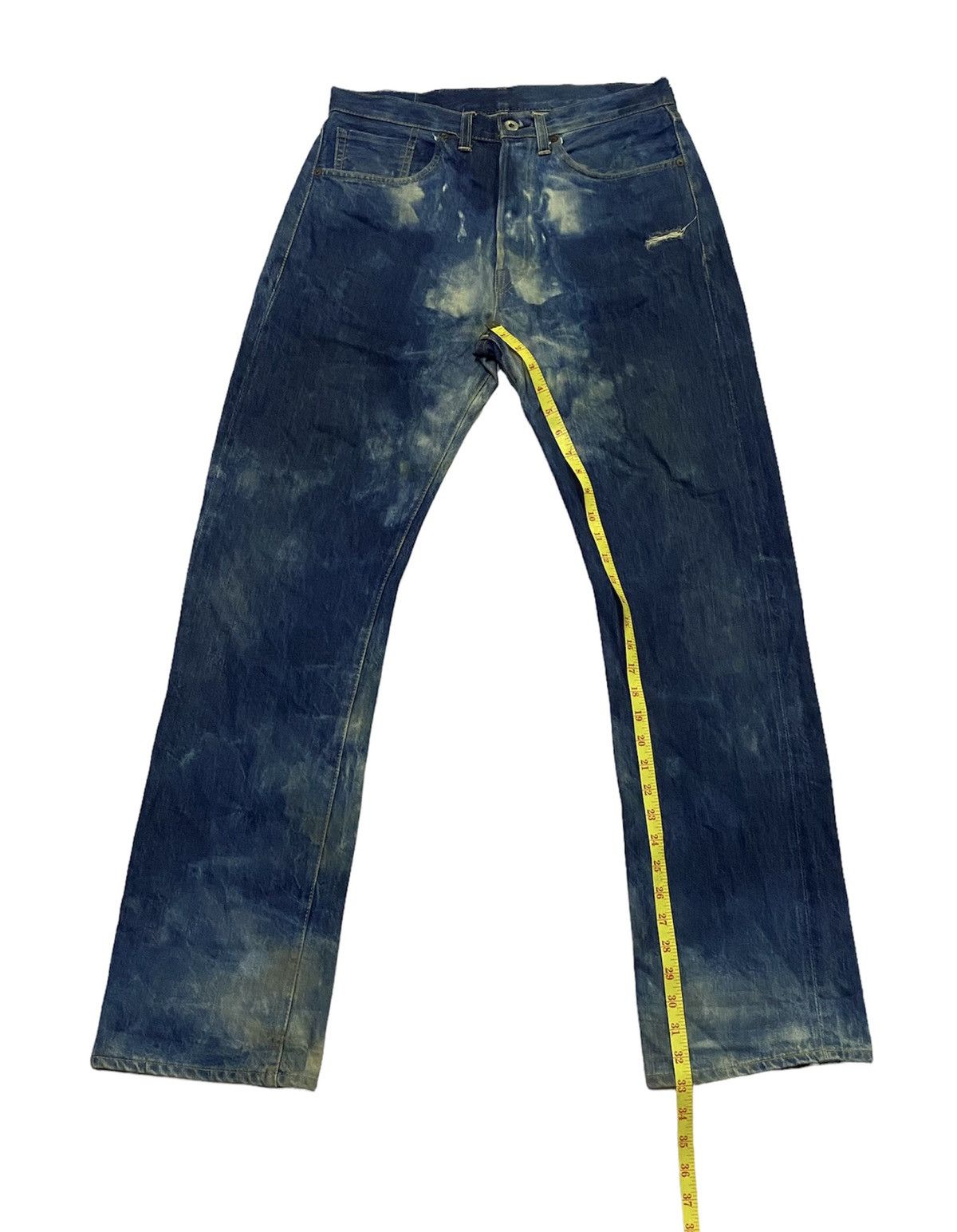 Levi's Vintage Levi’s Big E Selvedge Acid Wash Distressed Denim Size US 32 / EU 48 - 6 Thumbnail