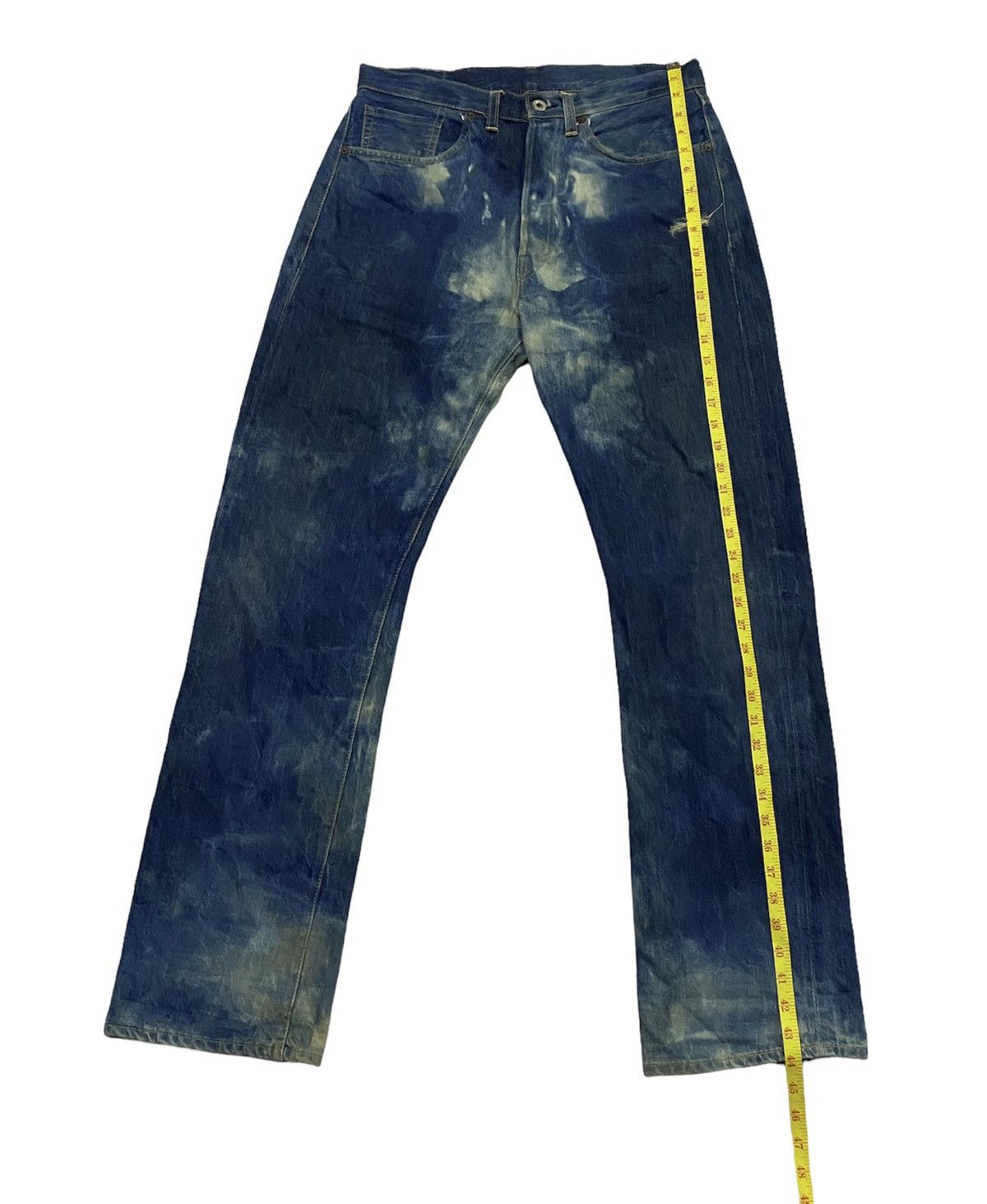 Levi's Vintage Levi’s Big E Selvedge Acid Wash Distressed Denim Size US 32 / EU 48 - 5 Thumbnail
