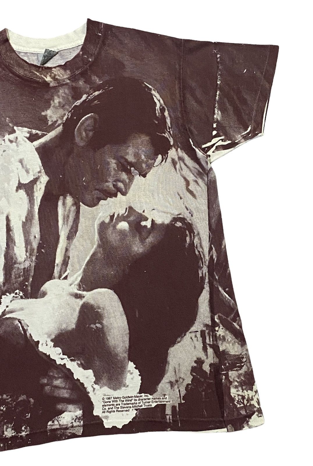 Vintage Vintage 90s Gone With The Wind Full Print Movie Shirt Size US L / EU 52-54 / 3 - 14 Thumbnail
