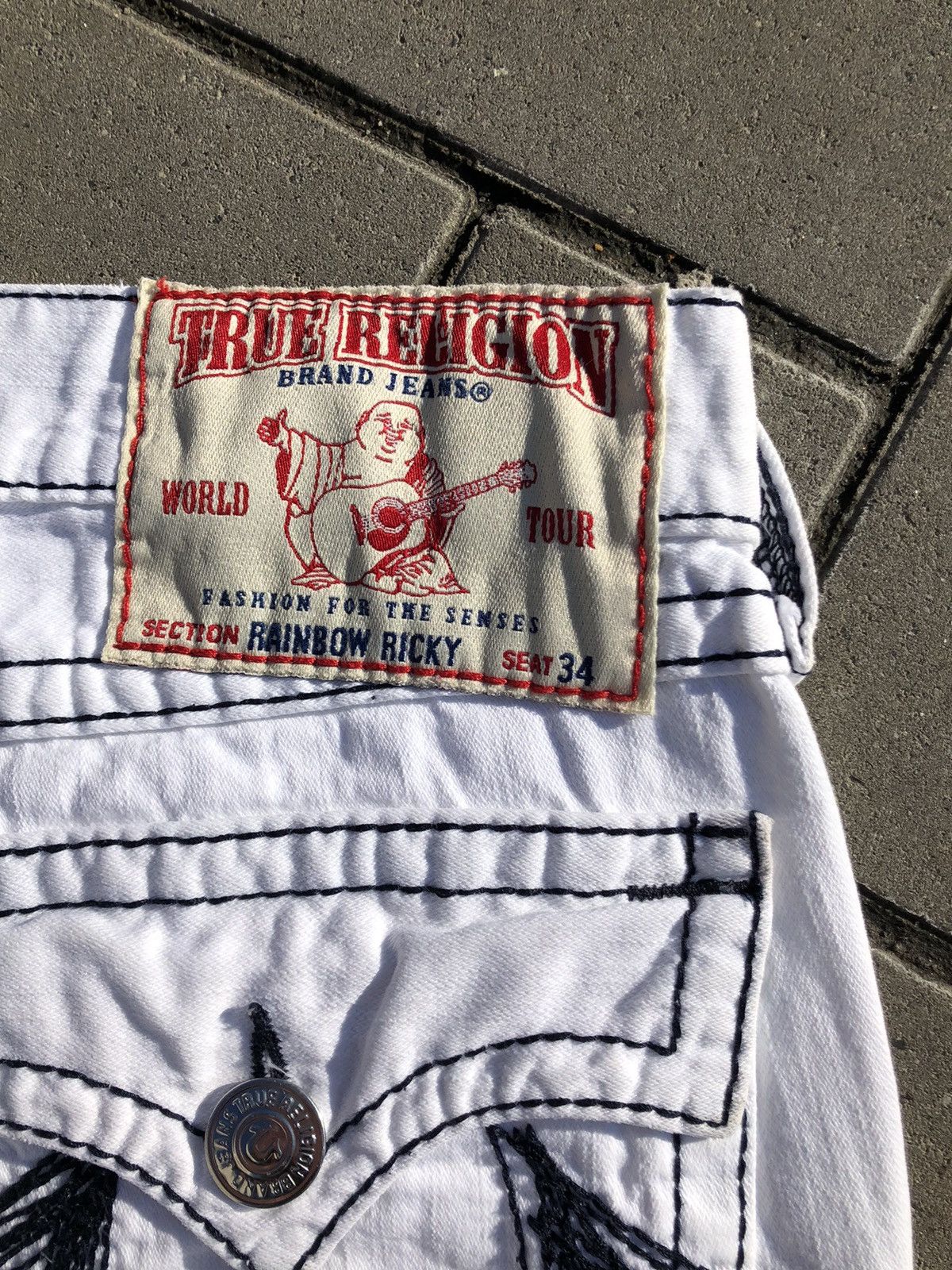 image of True Religion Jeans in White, Men's (Size 34)