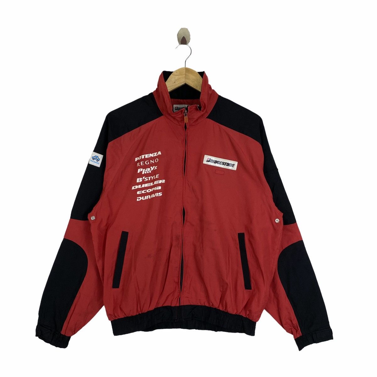 Sports Specialties × Vintage Vintage BRIDGESTONE Motorsport Racing Bomber Light Jacket Size US L / EU 52-54 / 3 - 1 Thumbnail
