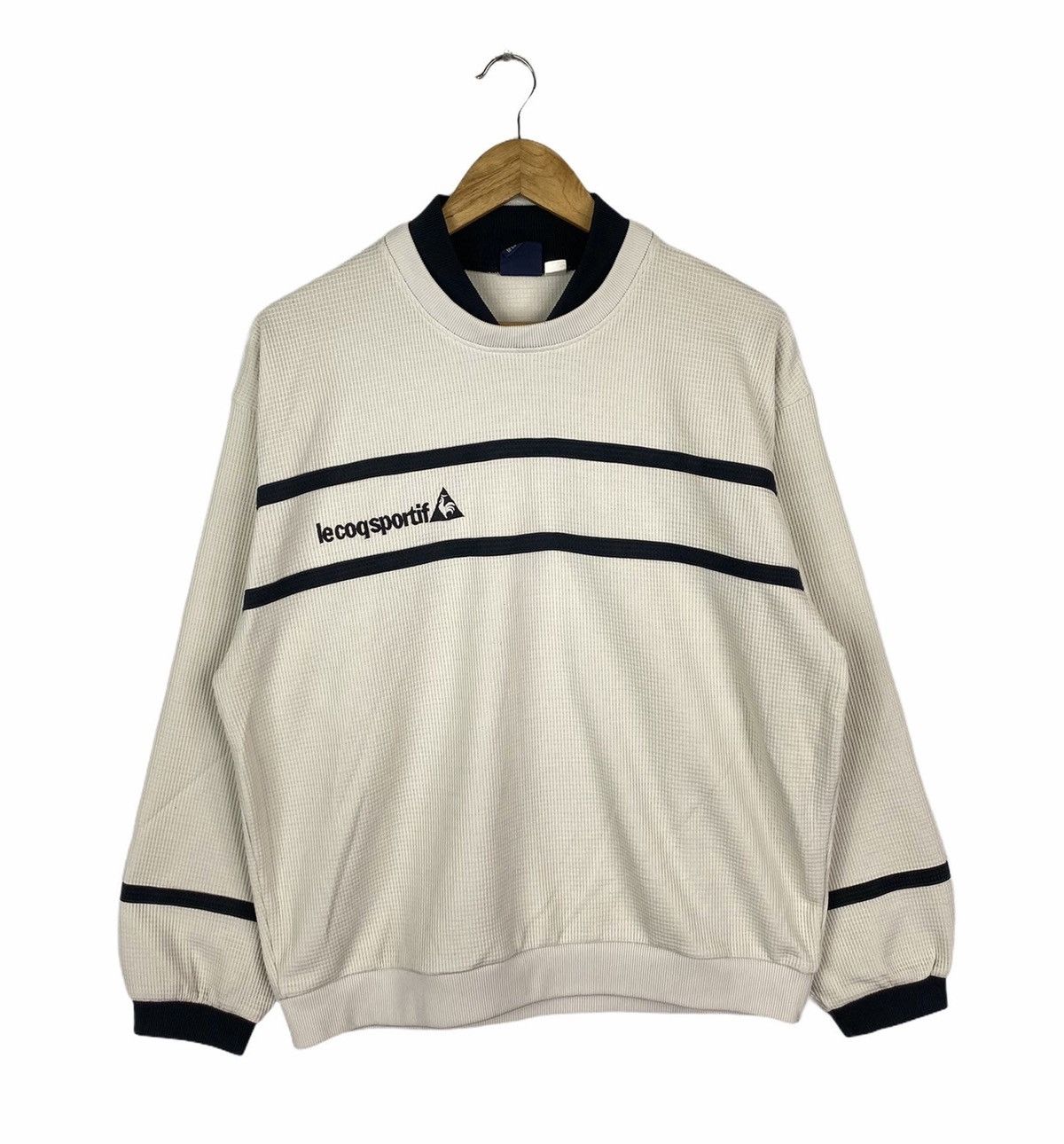 Le Coq Sportif × Vintage Vintage LE COQ SPORTIF Small Logo Sweatshirt Pullover Size US L / EU 52-54 / 3 - 1 Thumbnail