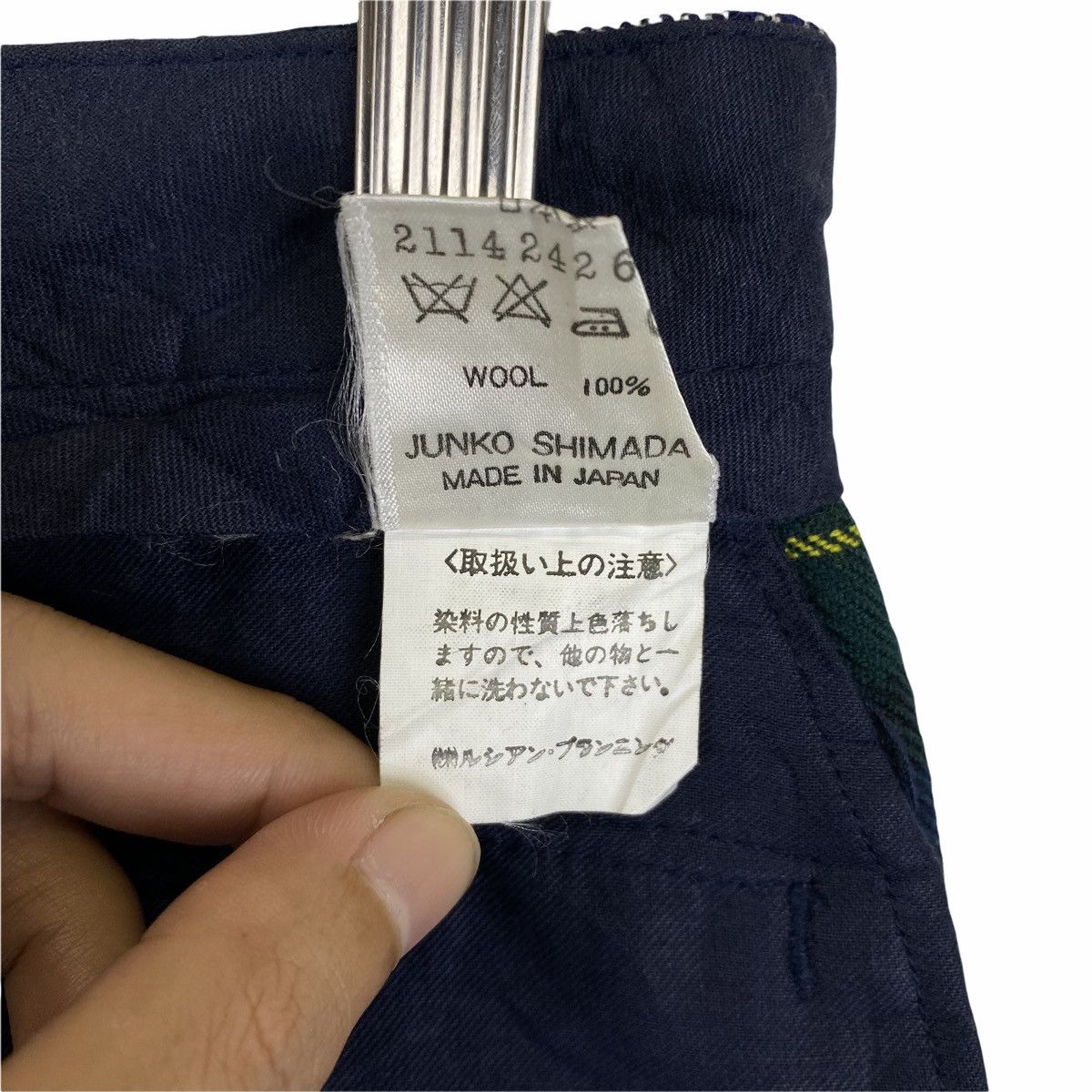 Japanese Brand × Junko Shimada × Vintage Vintage Part 2 JUNKO SHIMADA Checkered Beggy Casual Pants Size US 26 / EU 42 - 10 Thumbnail