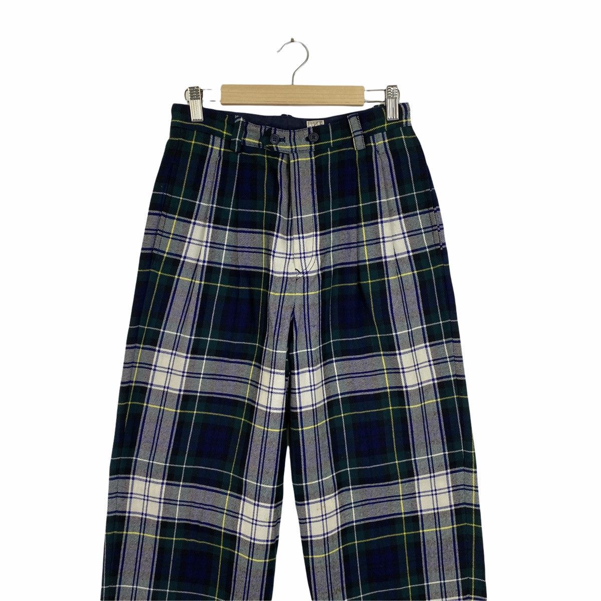 Japanese Brand × Junko Shimada × Vintage Vintage Part 2 JUNKO SHIMADA Checkered Beggy Casual Pants Size US 26 / EU 42 - 4 Thumbnail