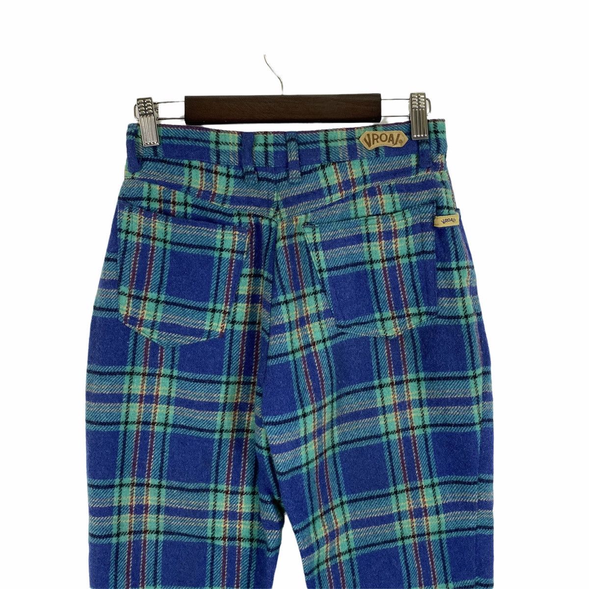 Japanese Brand × Vintage Vintage VROAL Tartan Checkered Design Wool Pants Size US 26 / EU 42 - 6 Thumbnail