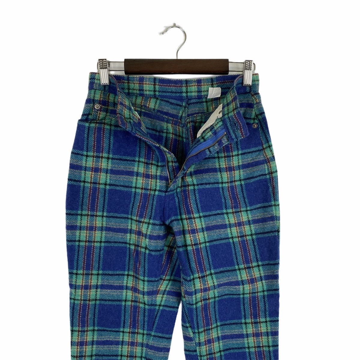 Japanese Brand × Vintage Vintage VROAL Tartan Checkered Design Wool Pants Size US 26 / EU 42 - 5 Thumbnail
