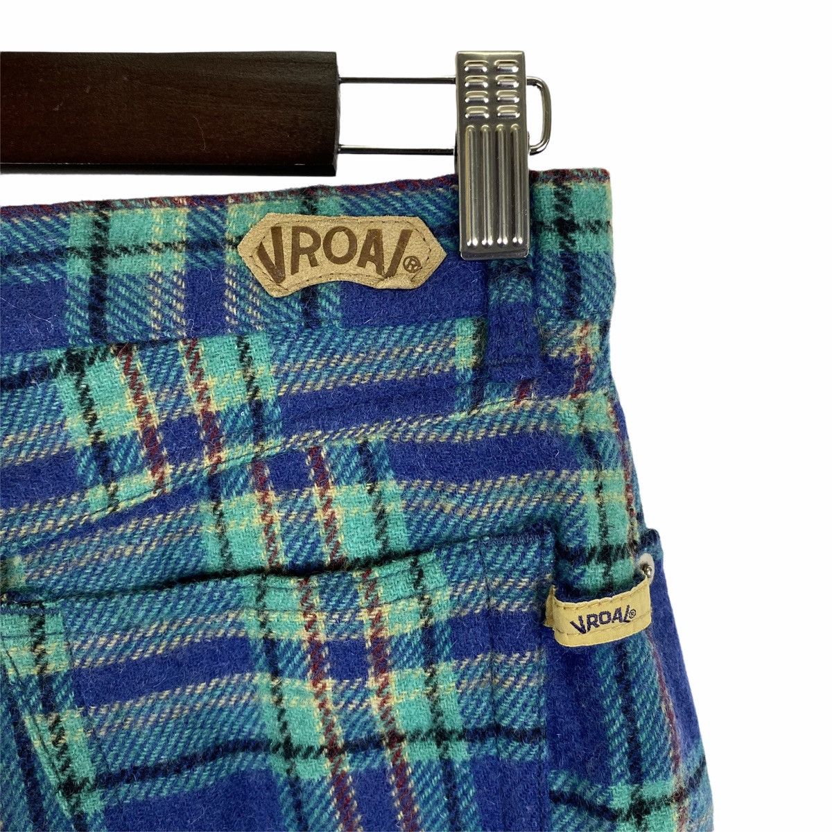 Japanese Brand × Vintage Vintage VROAL Tartan Checkered Design Wool Pants Size US 26 / EU 42 - 9 Thumbnail