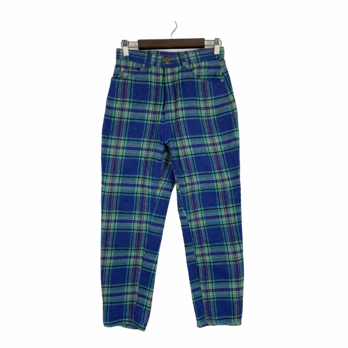 Japanese Brand × Vintage Vintage VROAL Tartan Checkered Design Wool Pants Size US 26 / EU 42 - 1 Thumbnail
