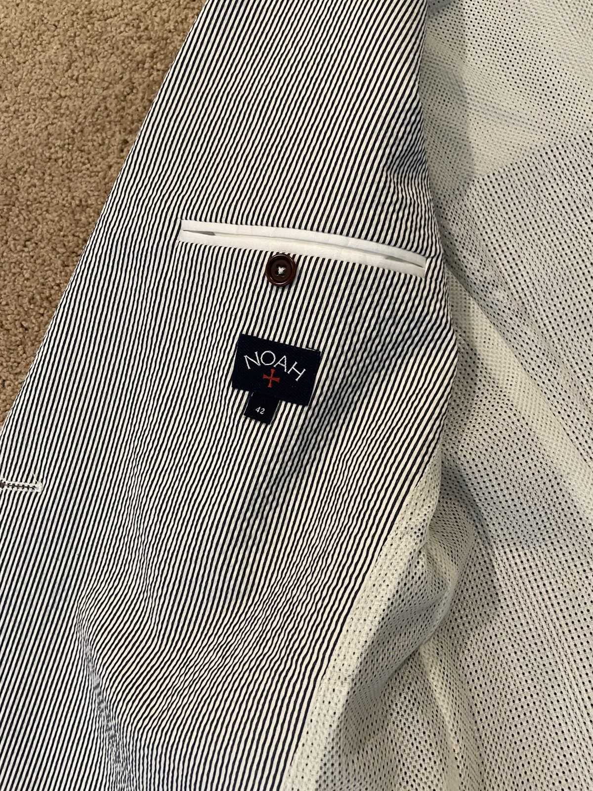 Noah Noah Seersucker Blazer (navy) Size US L / EU 52-54 / 3 - 5 Thumbnail