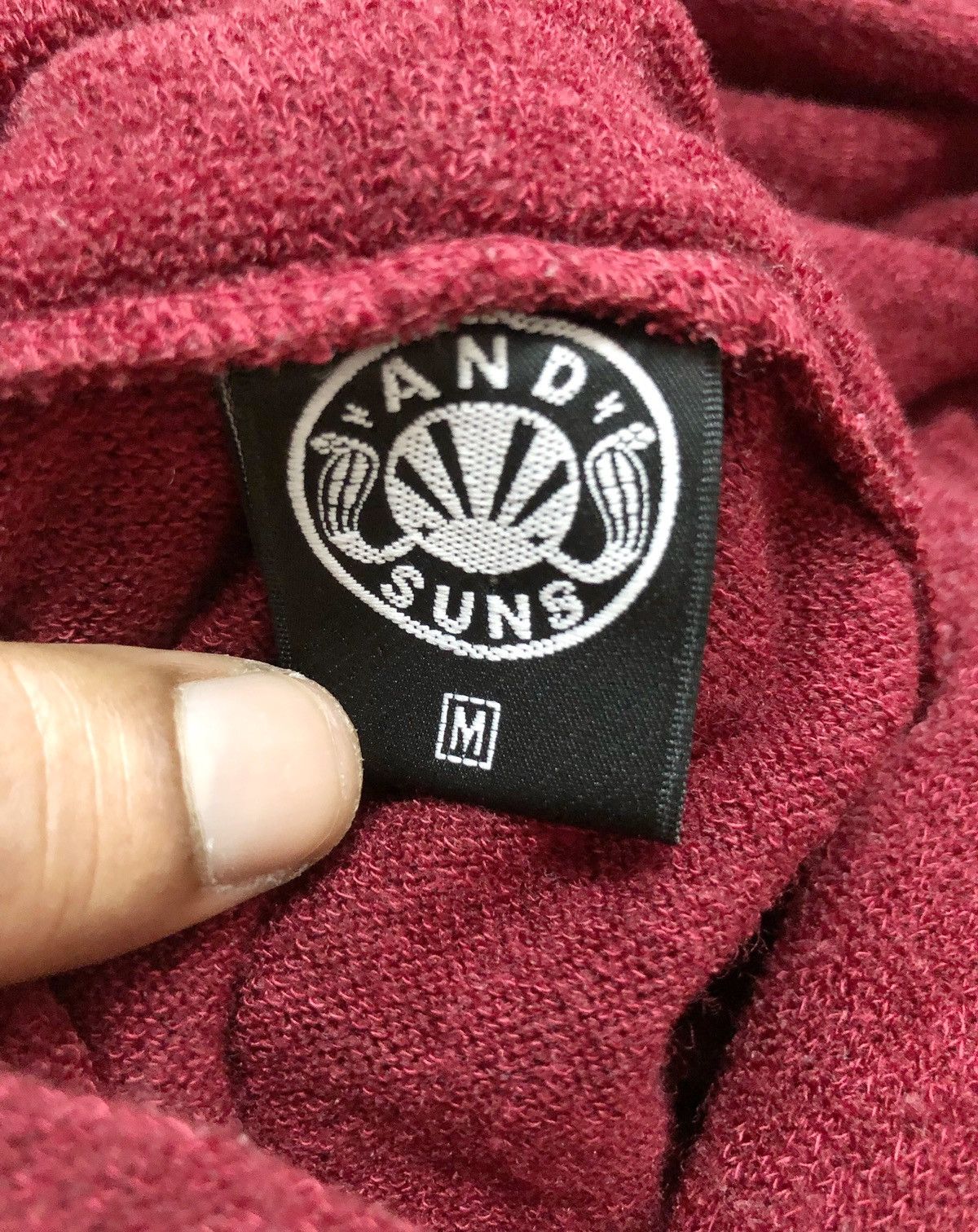 ANDSUNS Y2K Andsuns Japan streetwear wool hoodie Size US M / EU 48-50 / 2 - 7 Thumbnail