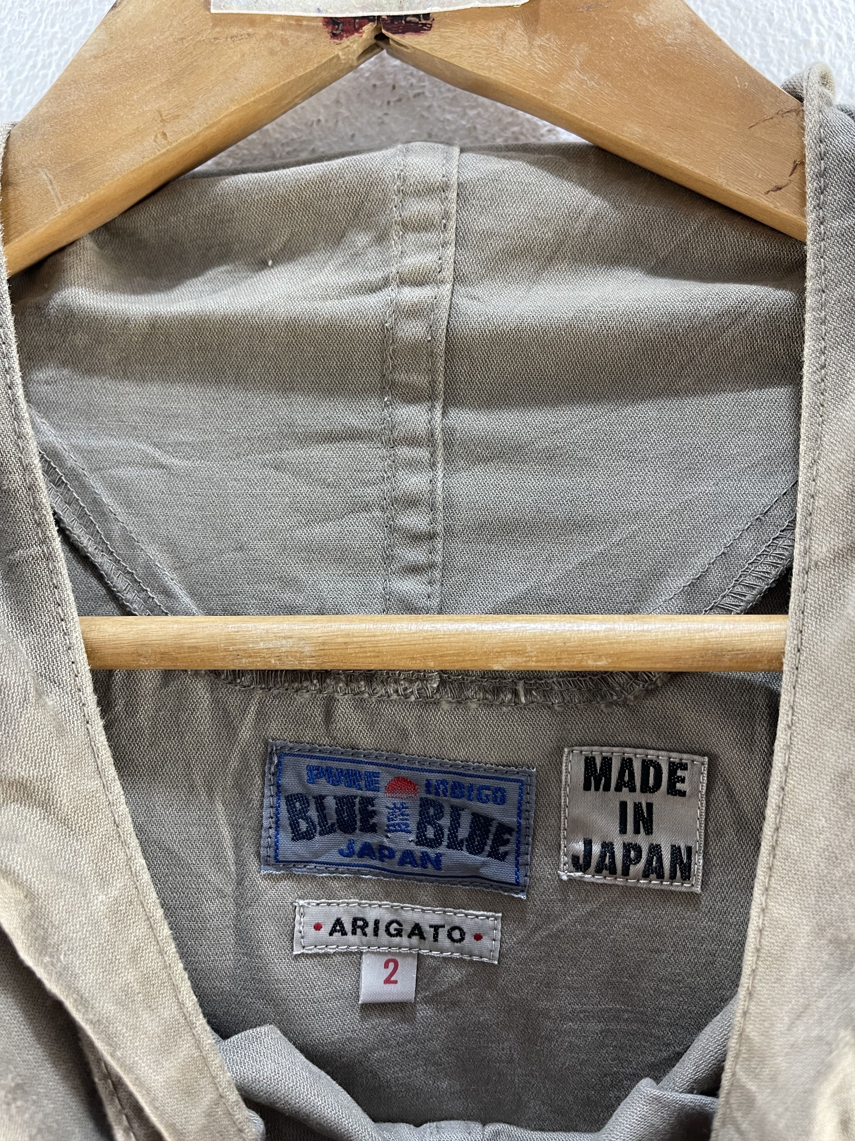 Blue Blue Japan Vintage Arigato Blue Blue Hodies Jacket Size US L / EU 52-54 / 3 - 9 Thumbnail