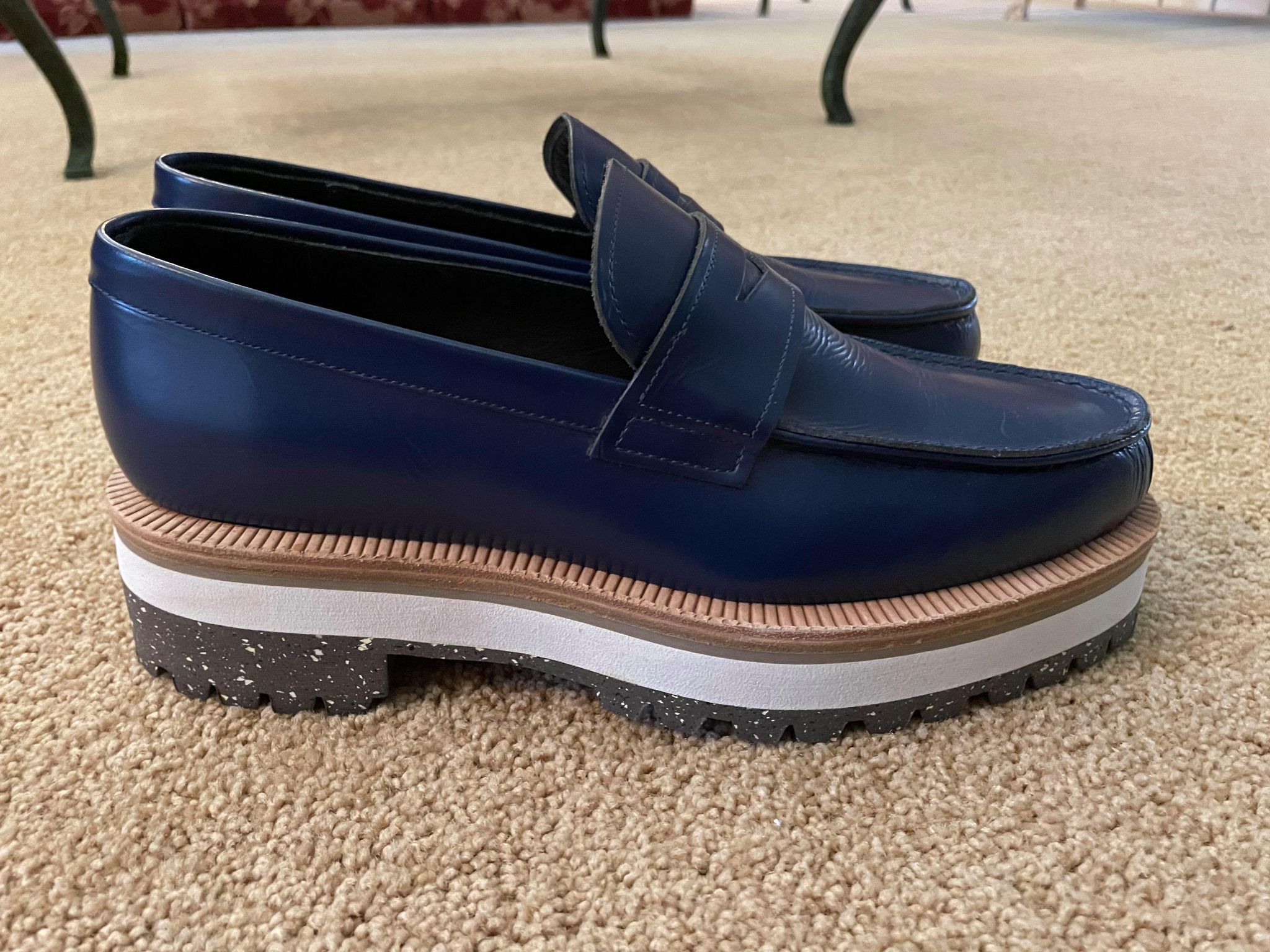 Undercover Undercover Blue Creeper Loafer Size US 10 / EU 43 - 2 Thumbnail