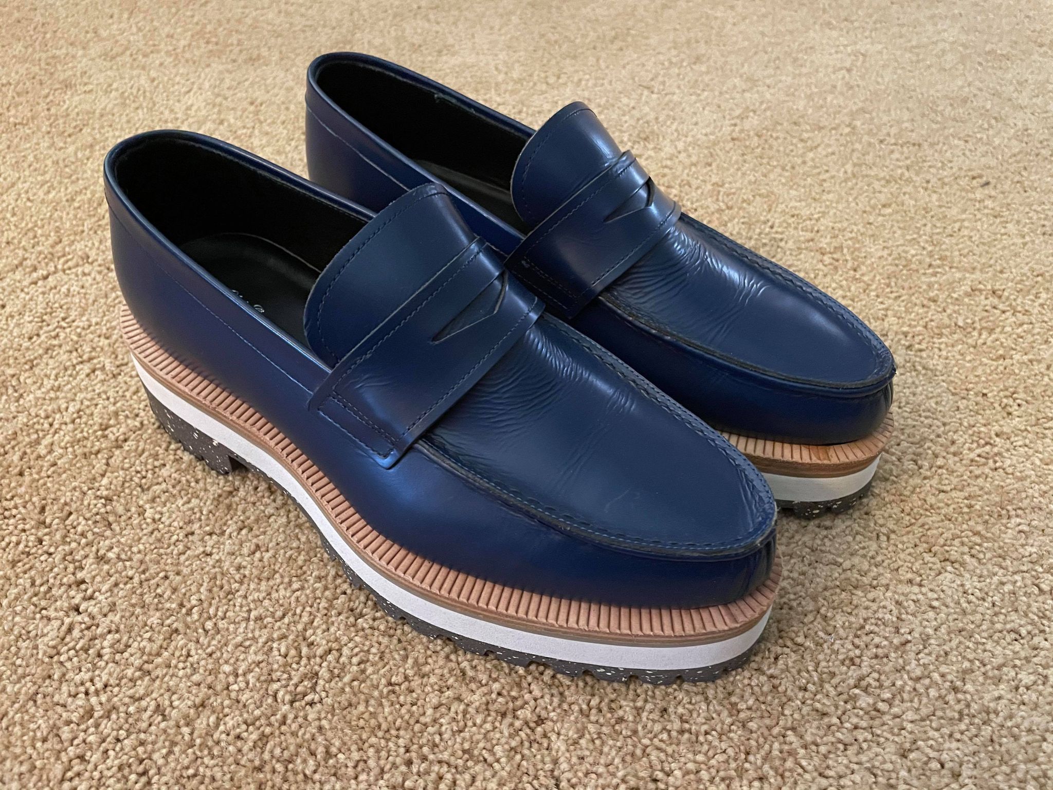 Undercover Undercover Blue Creeper Loafer Size US 10 / EU 43 - 1 Thumbnail