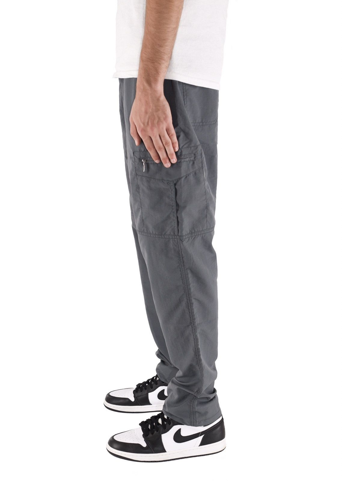 Japanese Brand Nylon Cargo Pants Grey Size US 40 / EU 56 - 3 Thumbnail