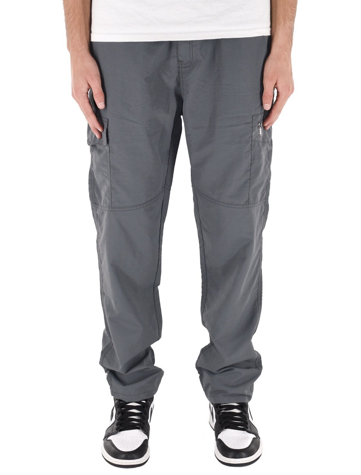 Japanese Brand Nylon Cargo Pants Grey Size US 40 / EU 56 - 1 Thumbnail