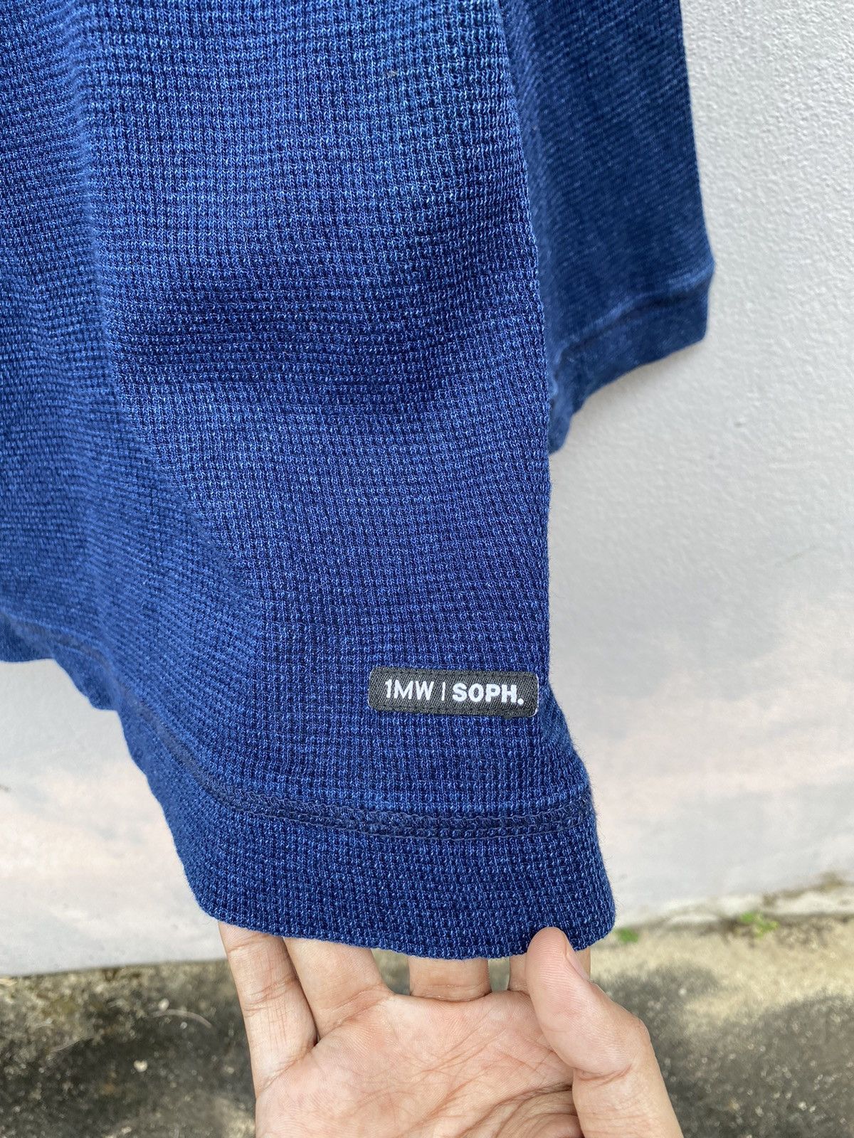 1MW by Sophnet. Indigo Dyed Cardigan