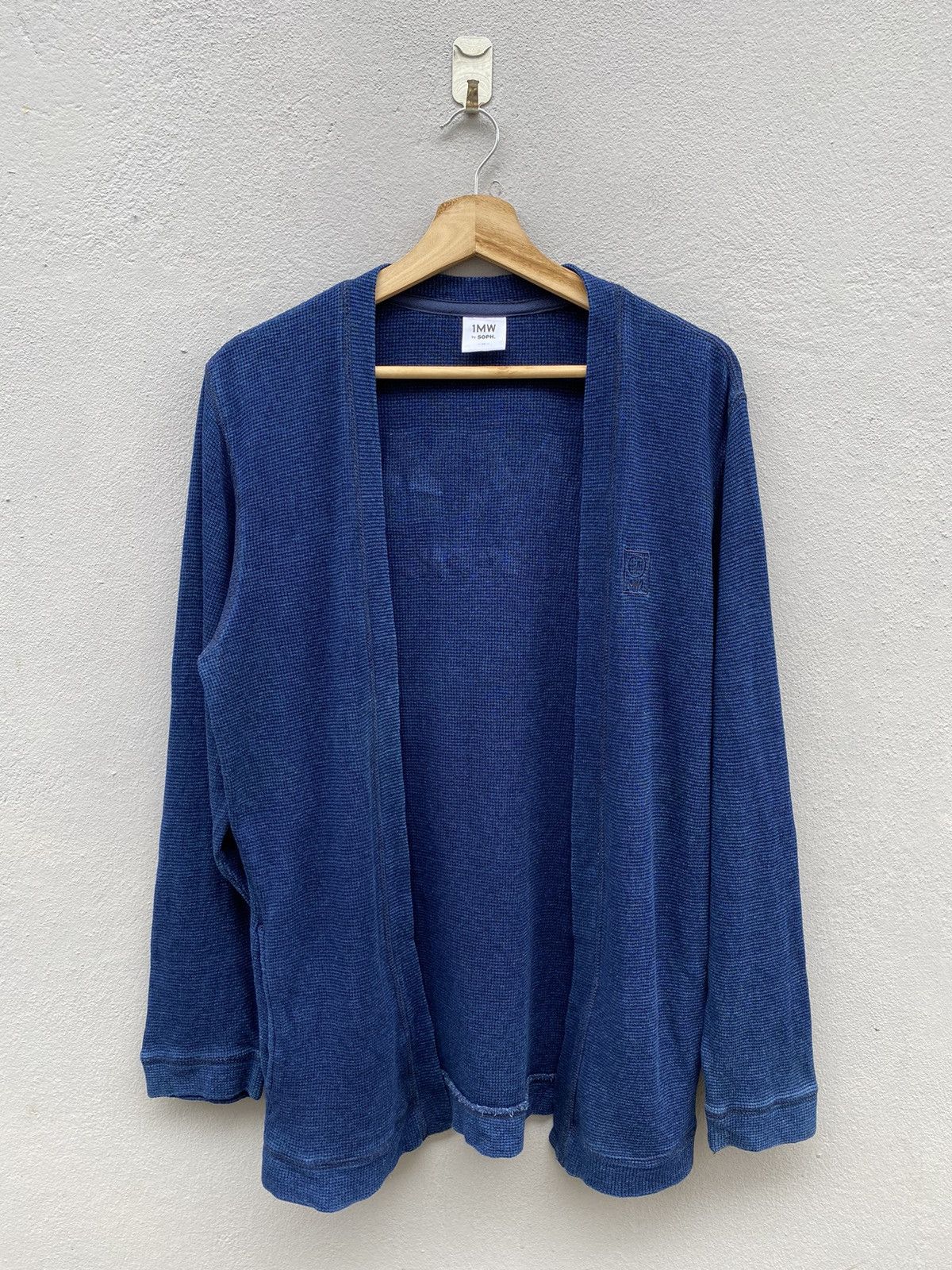 1MW by Sophnet. Indigo Dyed Cardigan