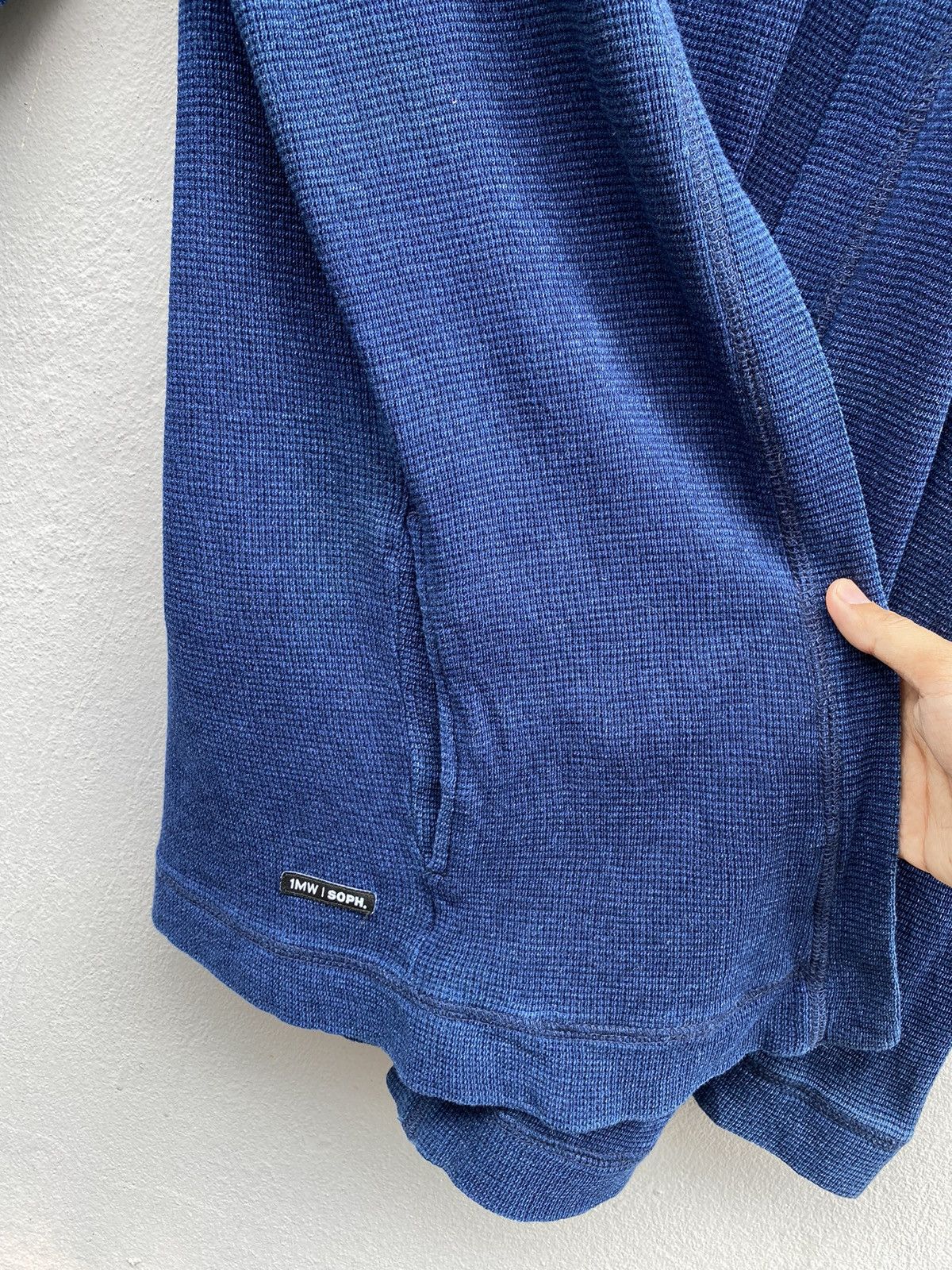 1MW by Sophnet. Indigo Dyed Cardigan